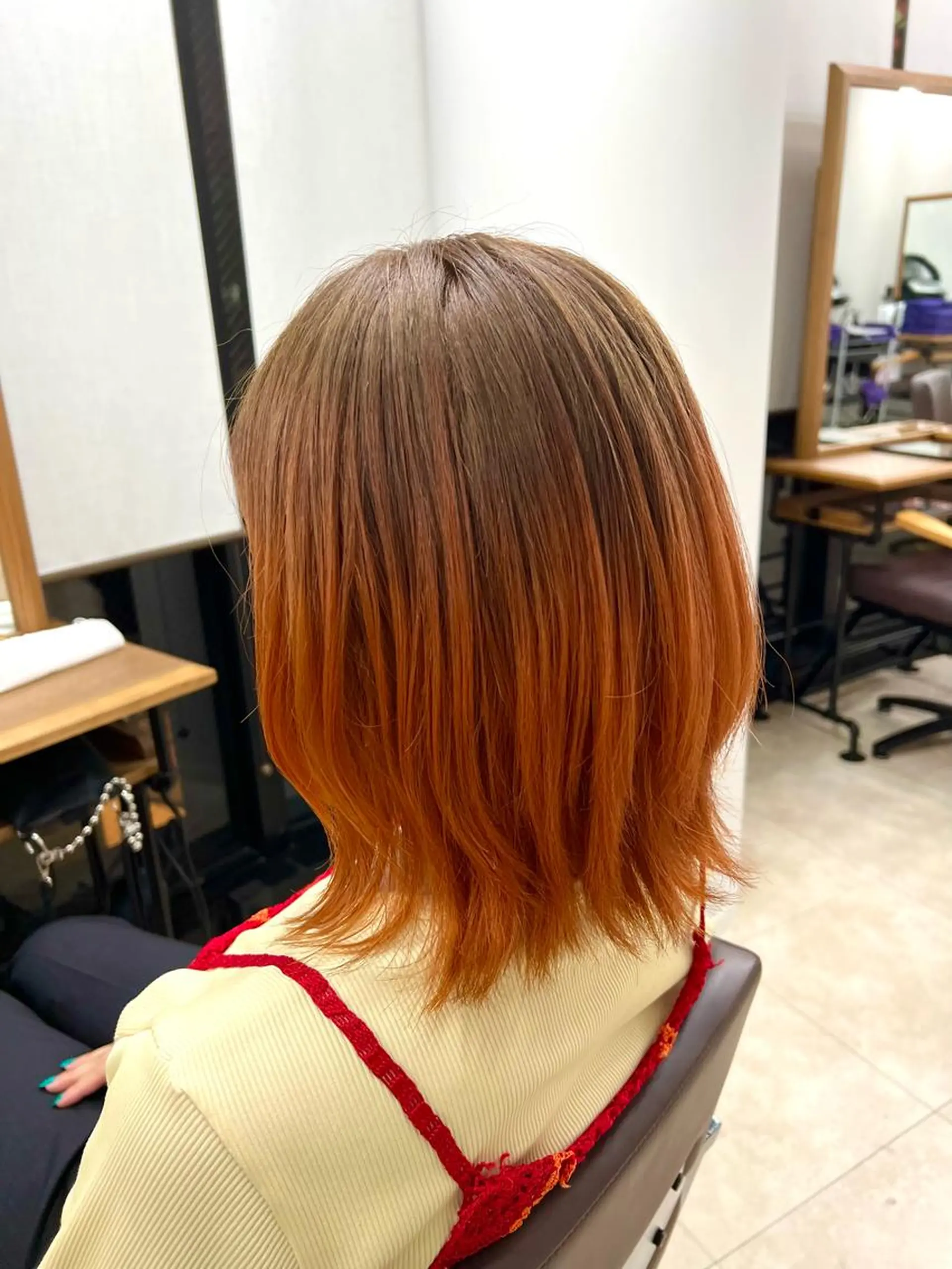 ミディアム カラー 美容室 _WHITE＋ 南海難波店【アンダーホワイトプラス】所属・✨レイヤー/透明感 /豊嶋里緒✨のヘアスタイル