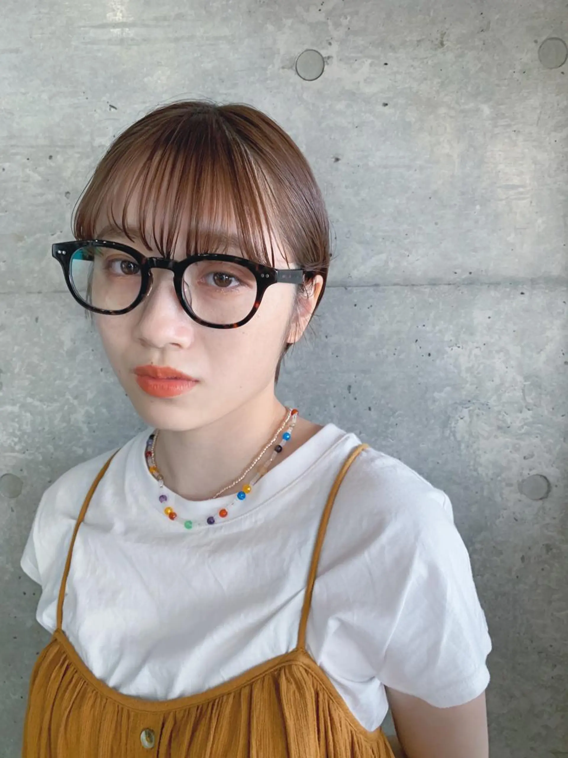 ショート カラー ボブパーマコテ巻き風 パーマNo1深江秀平のヘアスタイル