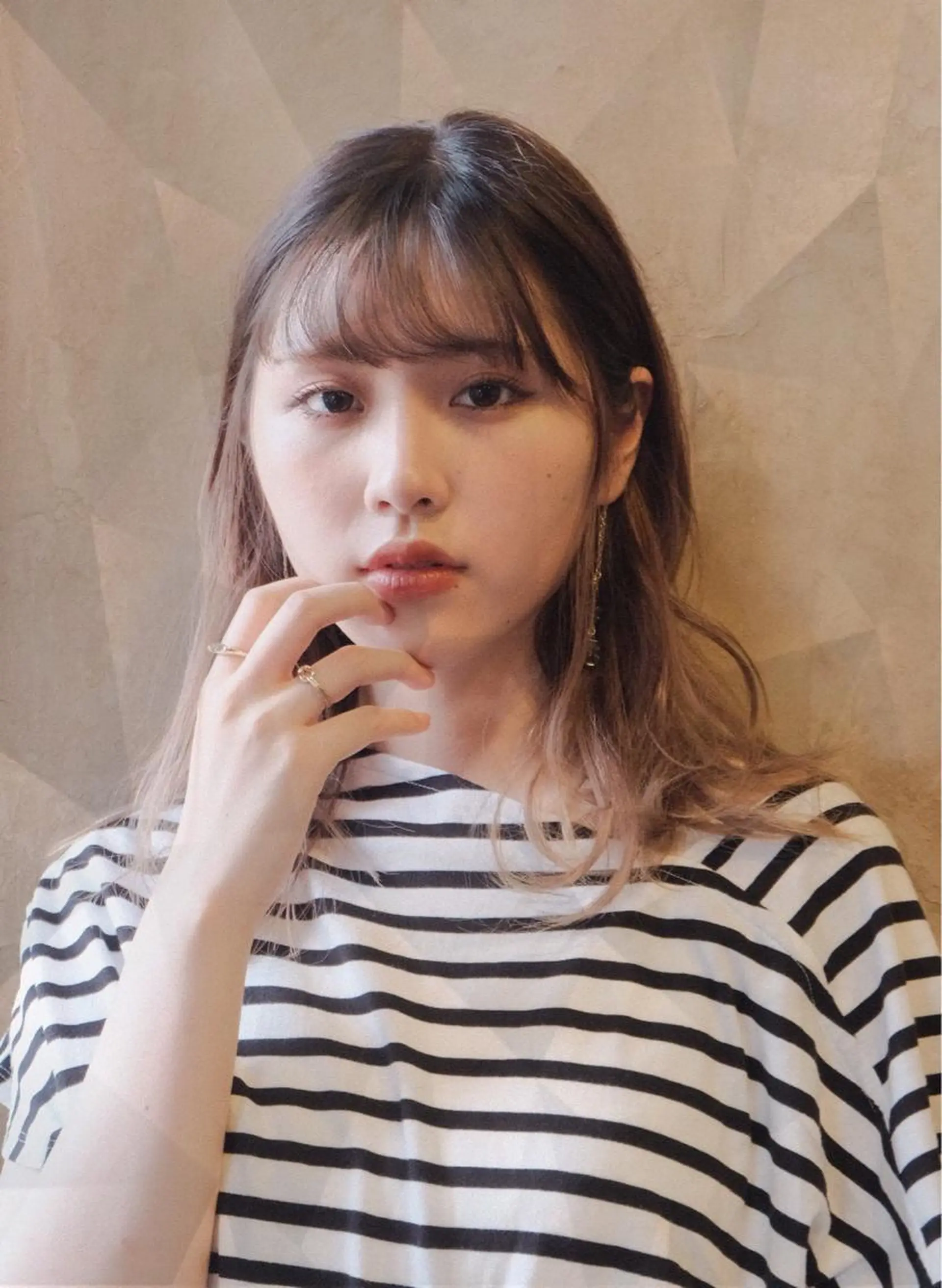 セミロング カラー パーマ アディクシーカラー 透明感カラー ヘアカラー AUBE hair garden渋谷所属・✨ハイトーンカラー 🌈モテ髪のヘアスタイル