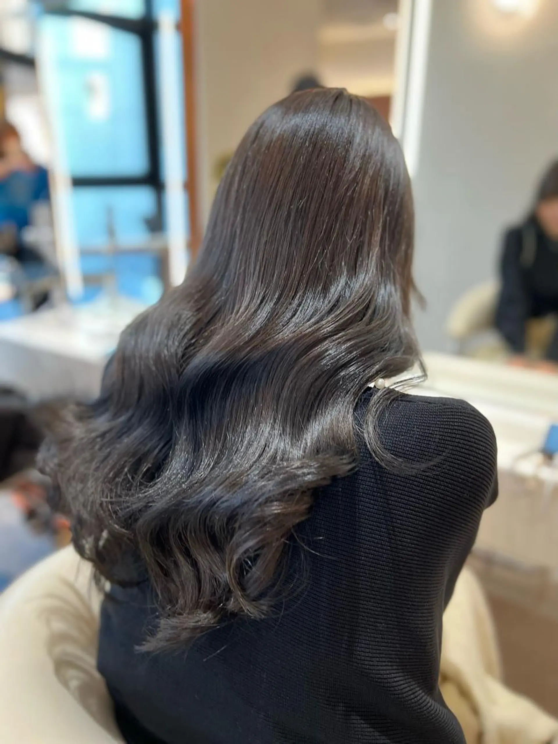 セミロング カラー 韓国風ヘア カット ヘアカラー トリートメント 韓国レイヤー🇰🇷 韓国研修◎渋谷カイトのヘアスタイル