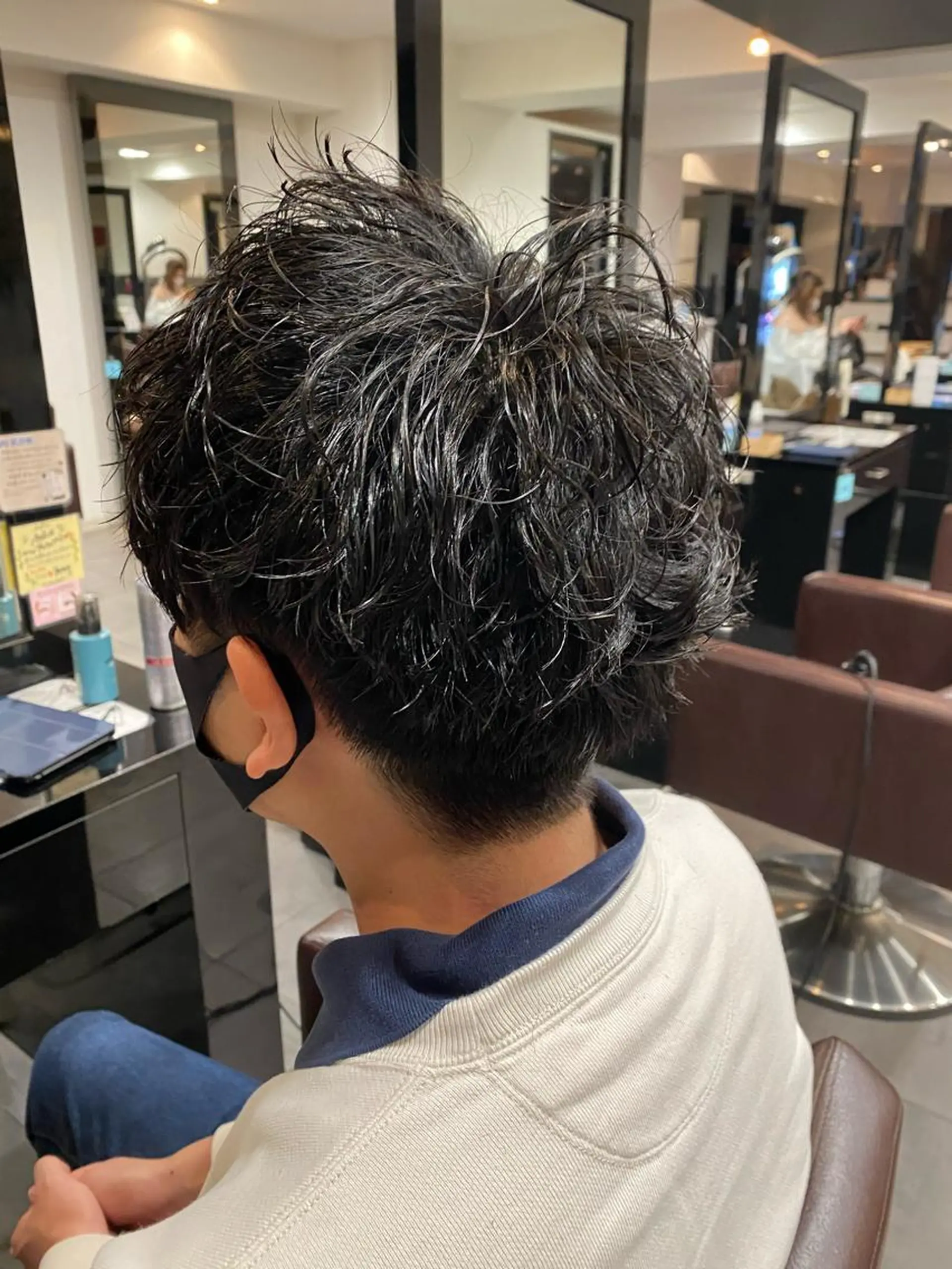 パーマ メンズ カット パーマ ⭕️メンズパーマ⭕️ 山口　裕太郎のヘアスタイル