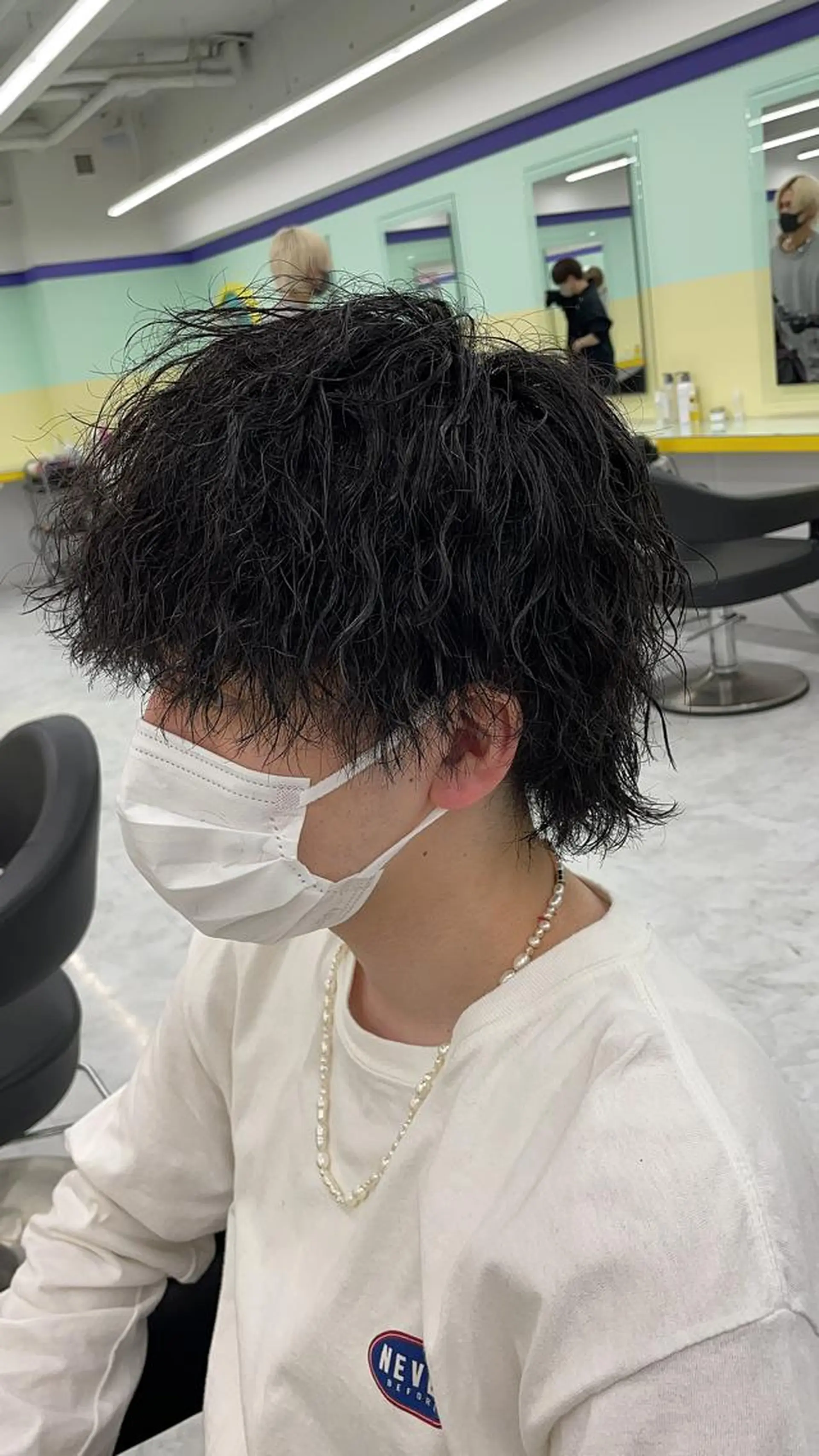 ミディアム ヘアアレンジ メンズ 顔まわりカット の達人のヘアスタイル