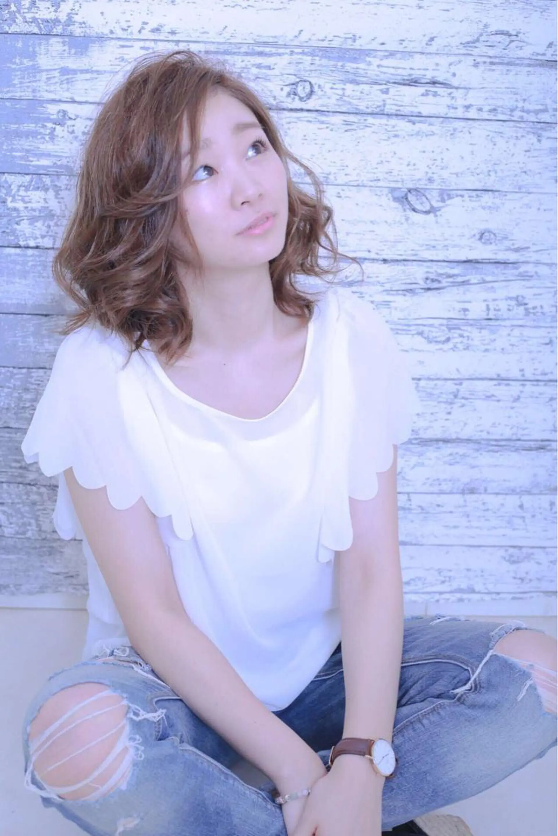 ミディアム 伊藤 裕貴のヘアスタイル