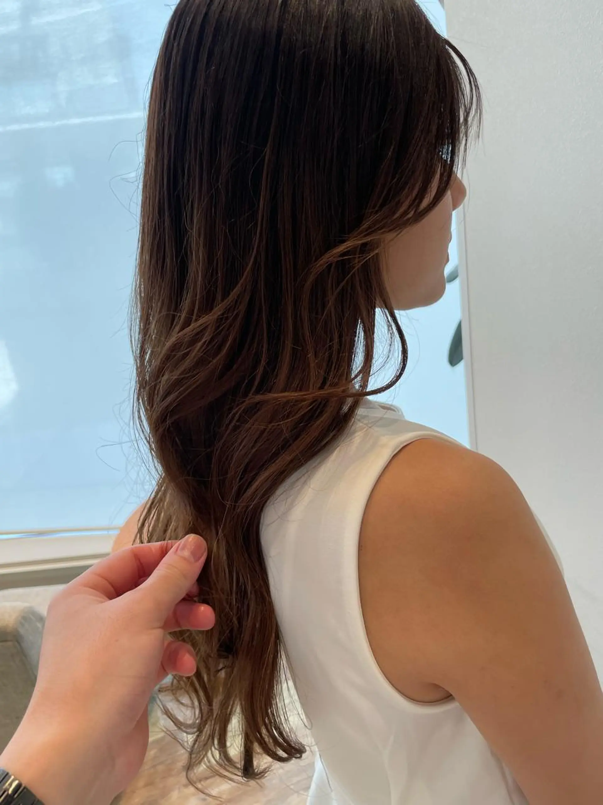 ロング ヘアアレンジ カット ヘアカラー トリートメント k-twoたき✨艶感 カラー／美髪矯正のヘアスタイル