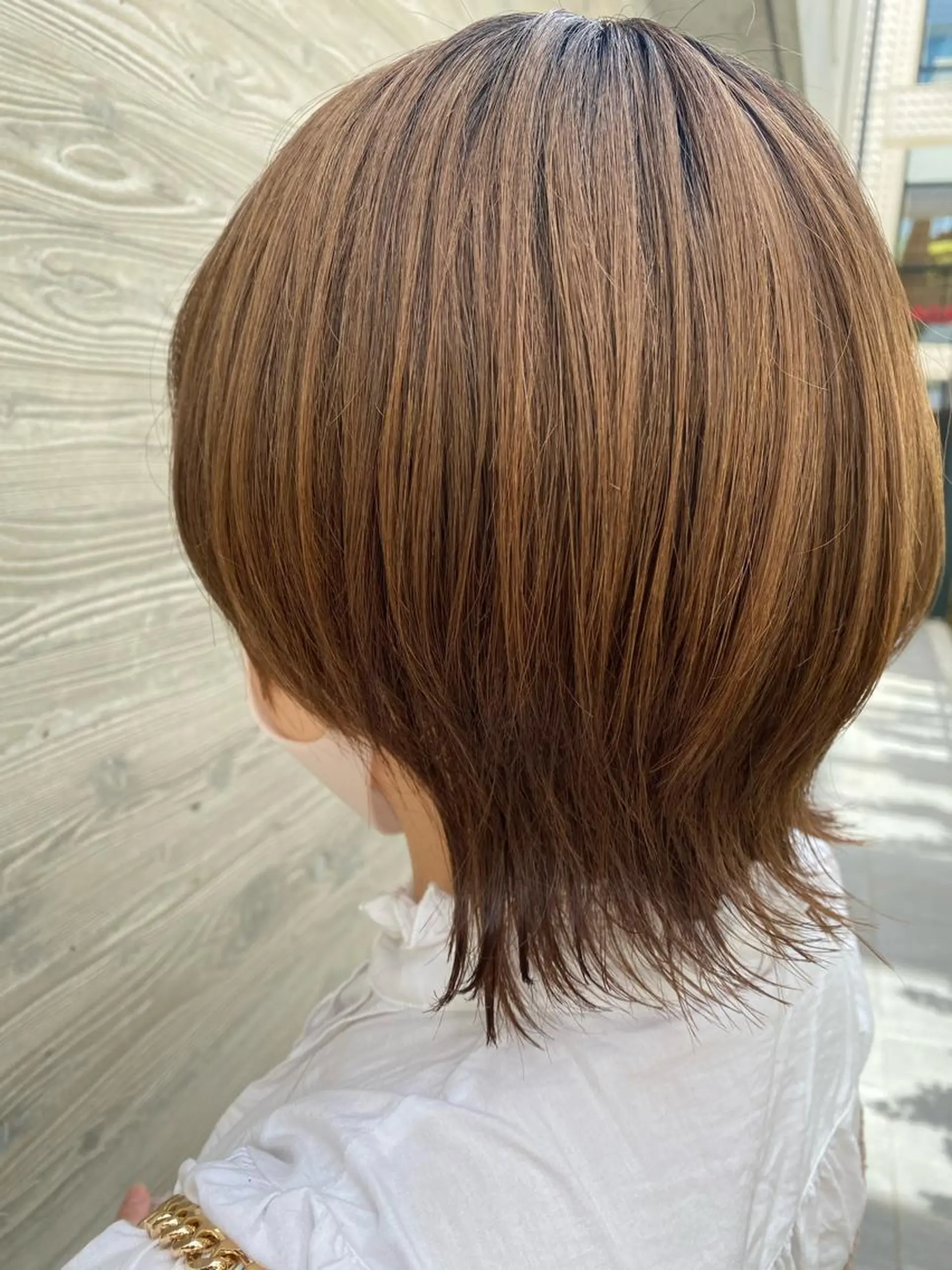 ショート ショートヘア ウルフカット グレージュ/透明感/ 韓国ヘア/RISAのヘアスタイル