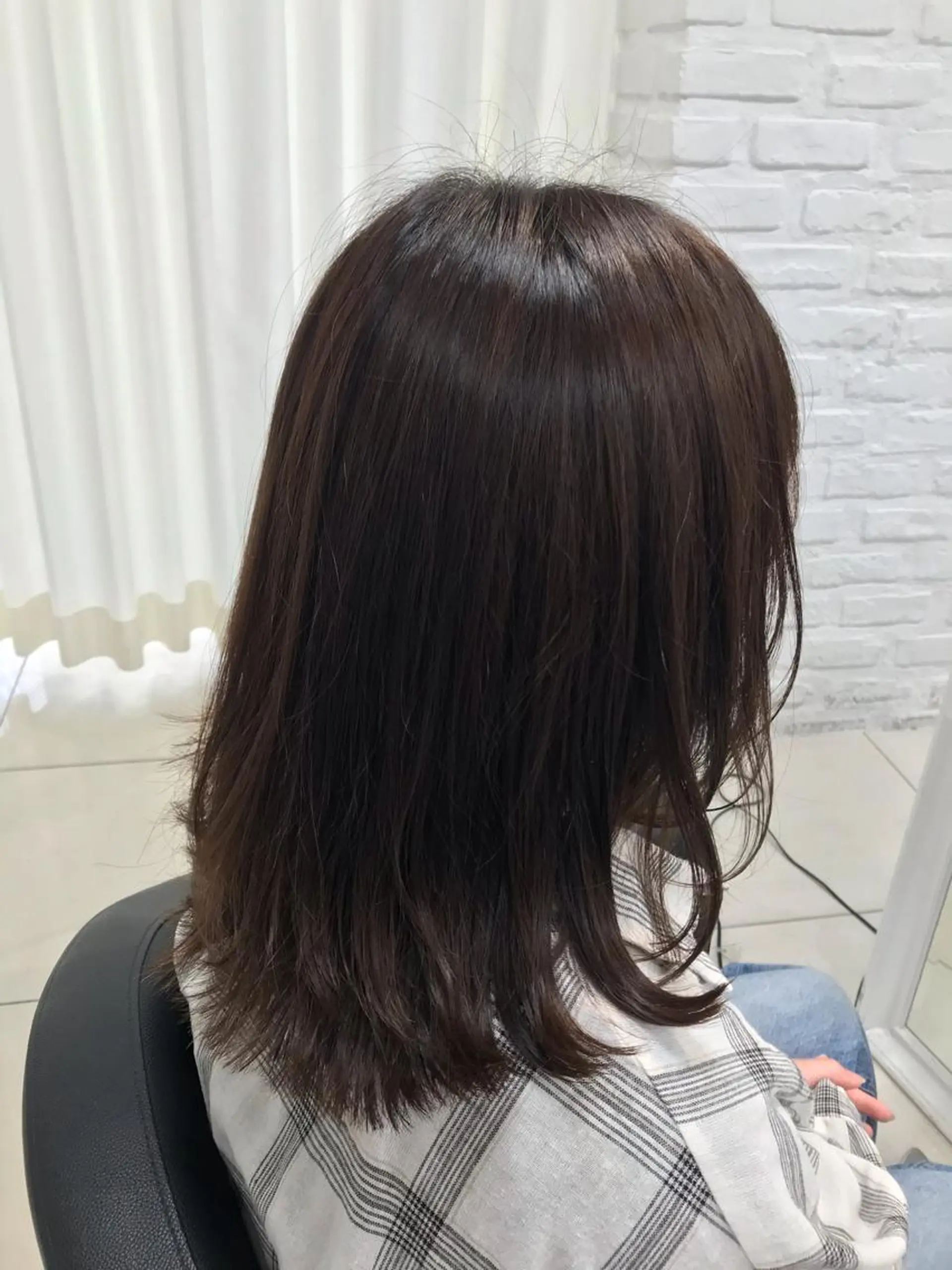 ミディアム カラー 透明感カラー イルミナカラー カット ヘアカラー 【暖色カラー特化】 中山由梨のヘアスタイル