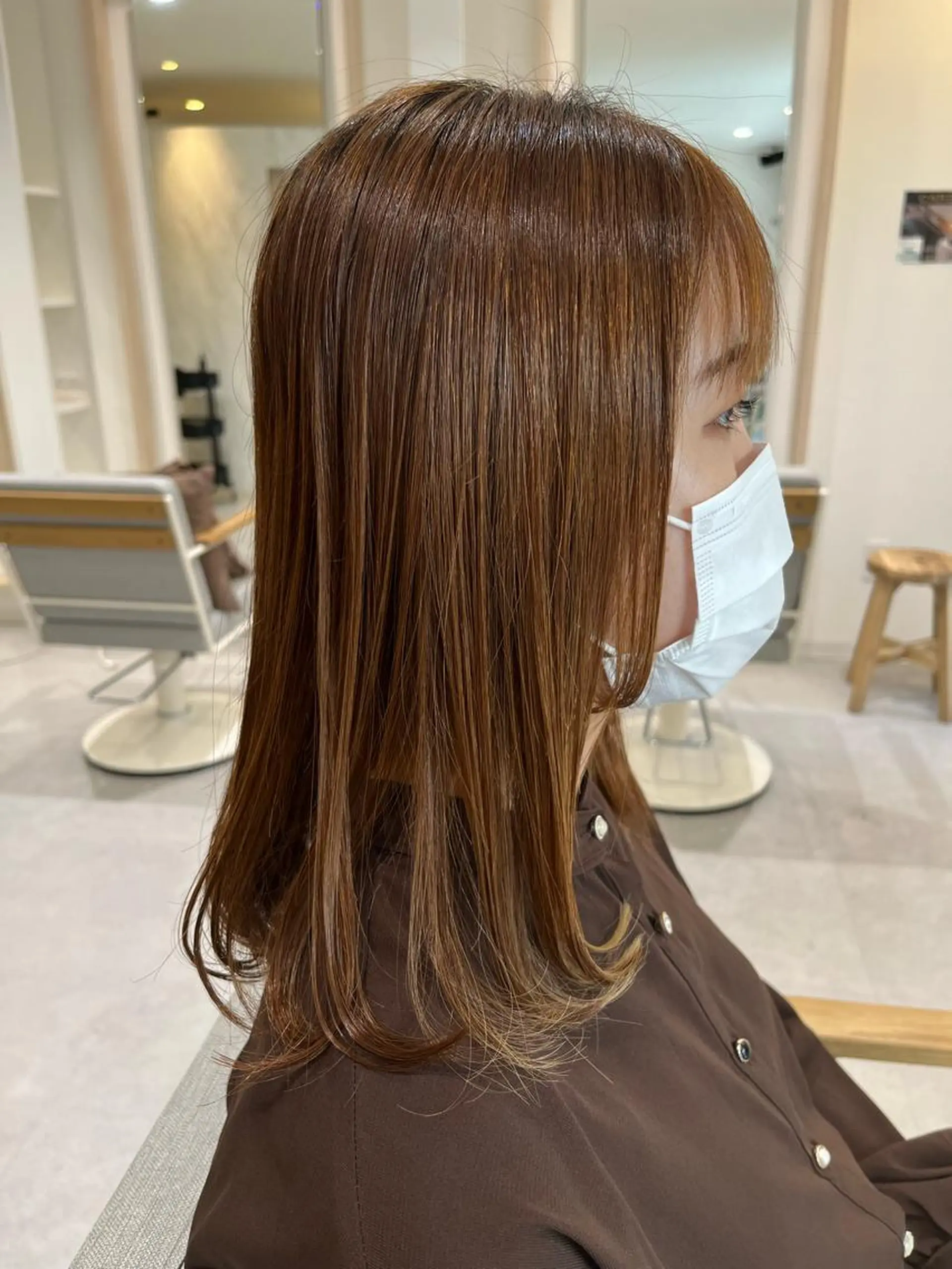 ミディアム rivegauche yasuokaのヘアスタイル