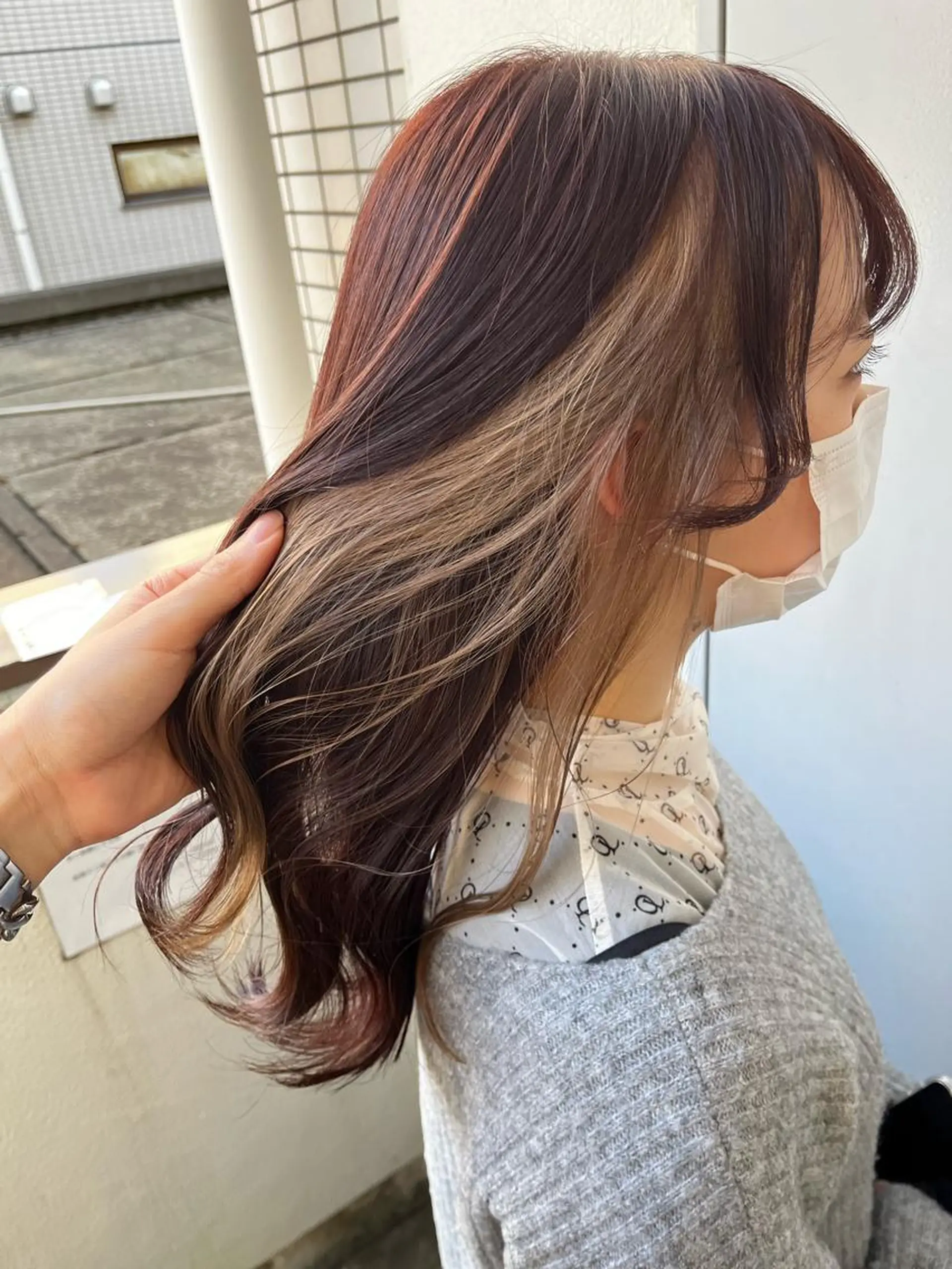 ロング ヘアカラー トリートメント ヘッドスパ ヘアセット I S所属・🌿透明感カラー‪ 縮毛矯正✨かずきのヘアスタイル