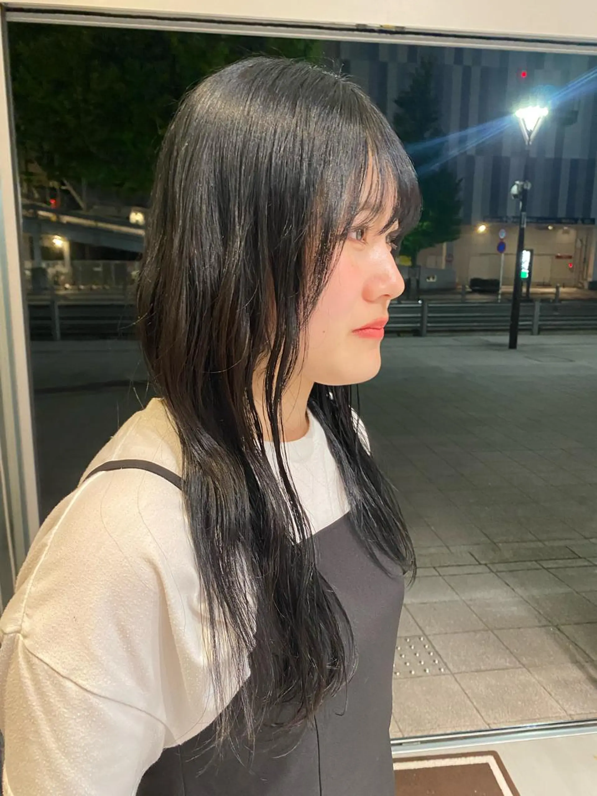 ロング カラー 黒髪 ナチュラルブラック 似合わせ大人ショート ◎TheC 西野瑛斗のヘアスタイル