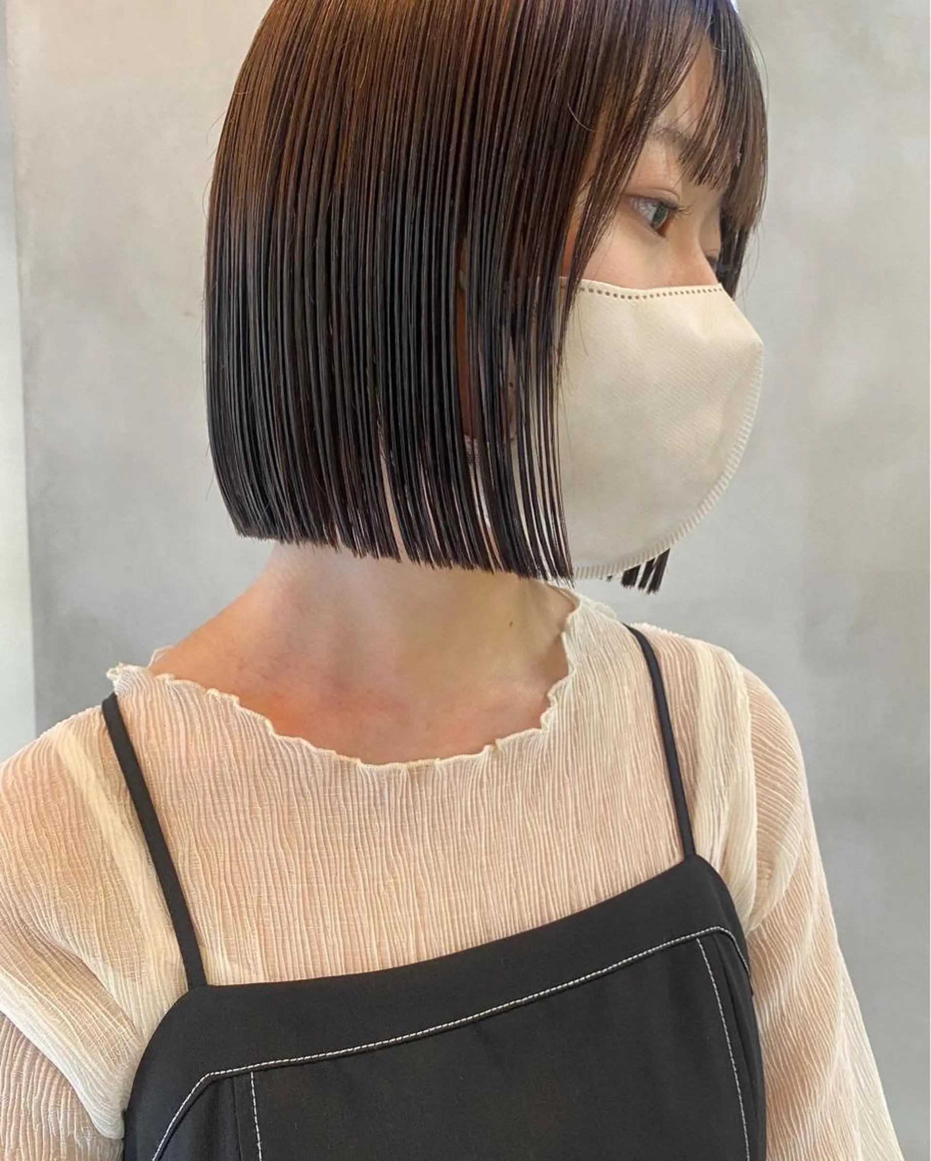 ショート カラー カット ヘアカラー トリートメント センターパート/ 暖色カラーayuのヘアスタイル