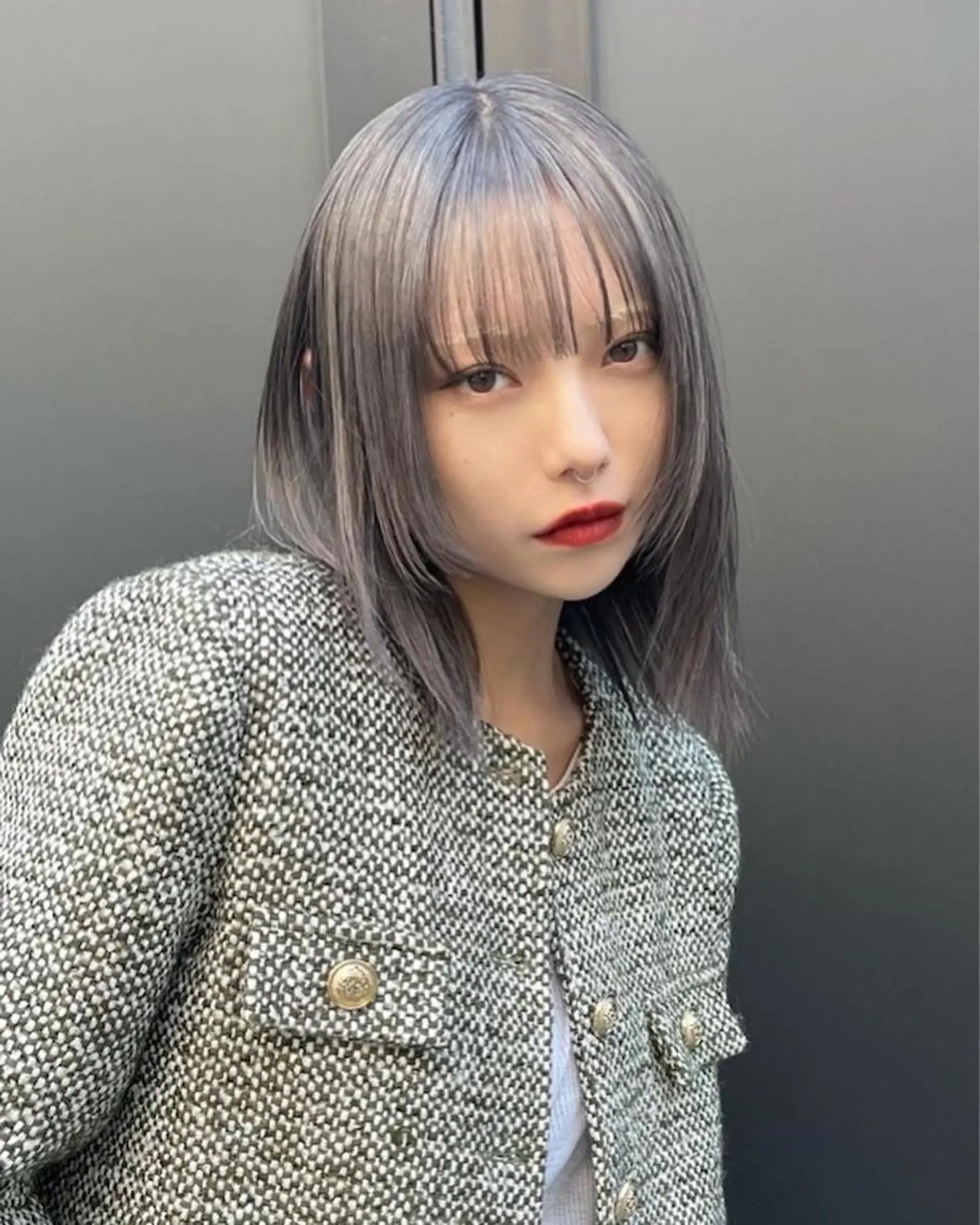 ミディアム レイヤーカット シャギー ウルフカット カット ヘアセット Null 表参道のヘアスタイル