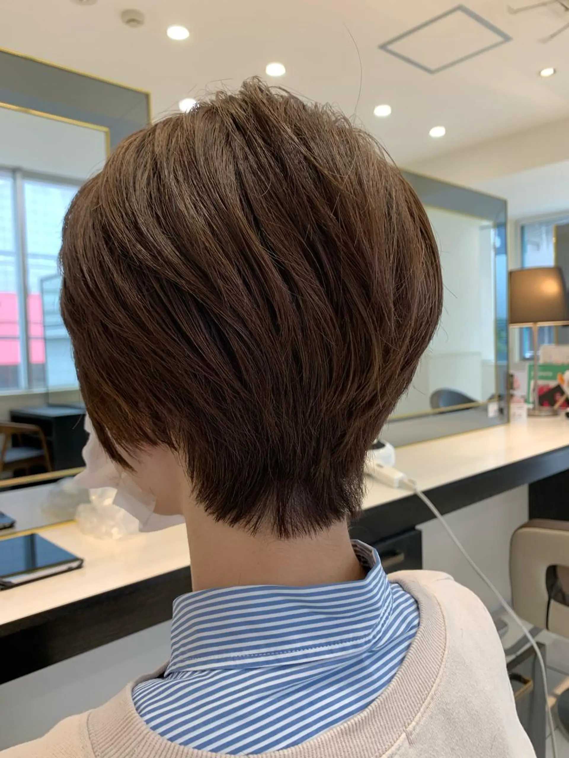 ショート カラー ヘアカラー トリートメント 小田切 栄司のヘアスタイル