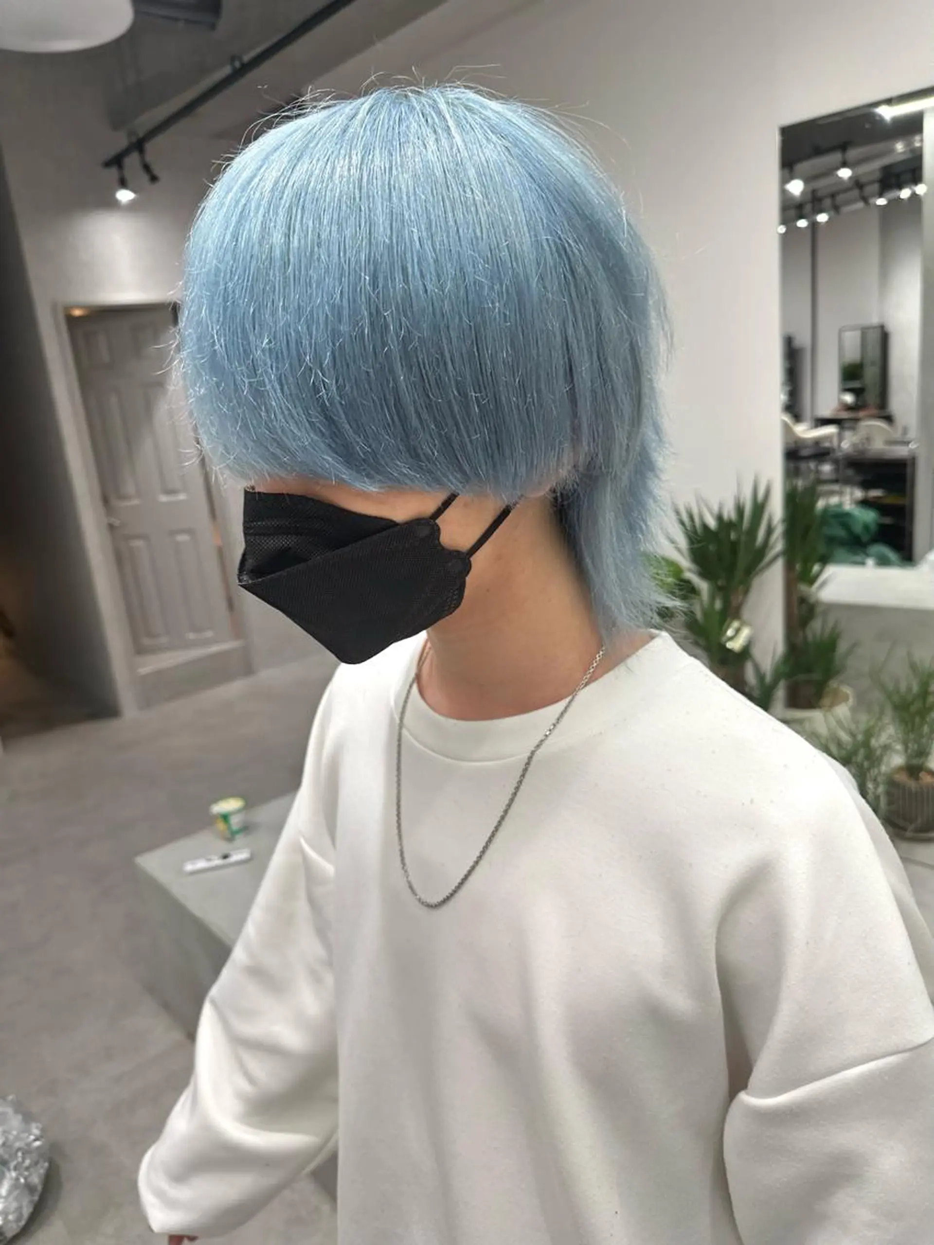 カラー ブルーカラー 透明感カラー dot .tokyo所属・中村 彩夏のヘアスタイル