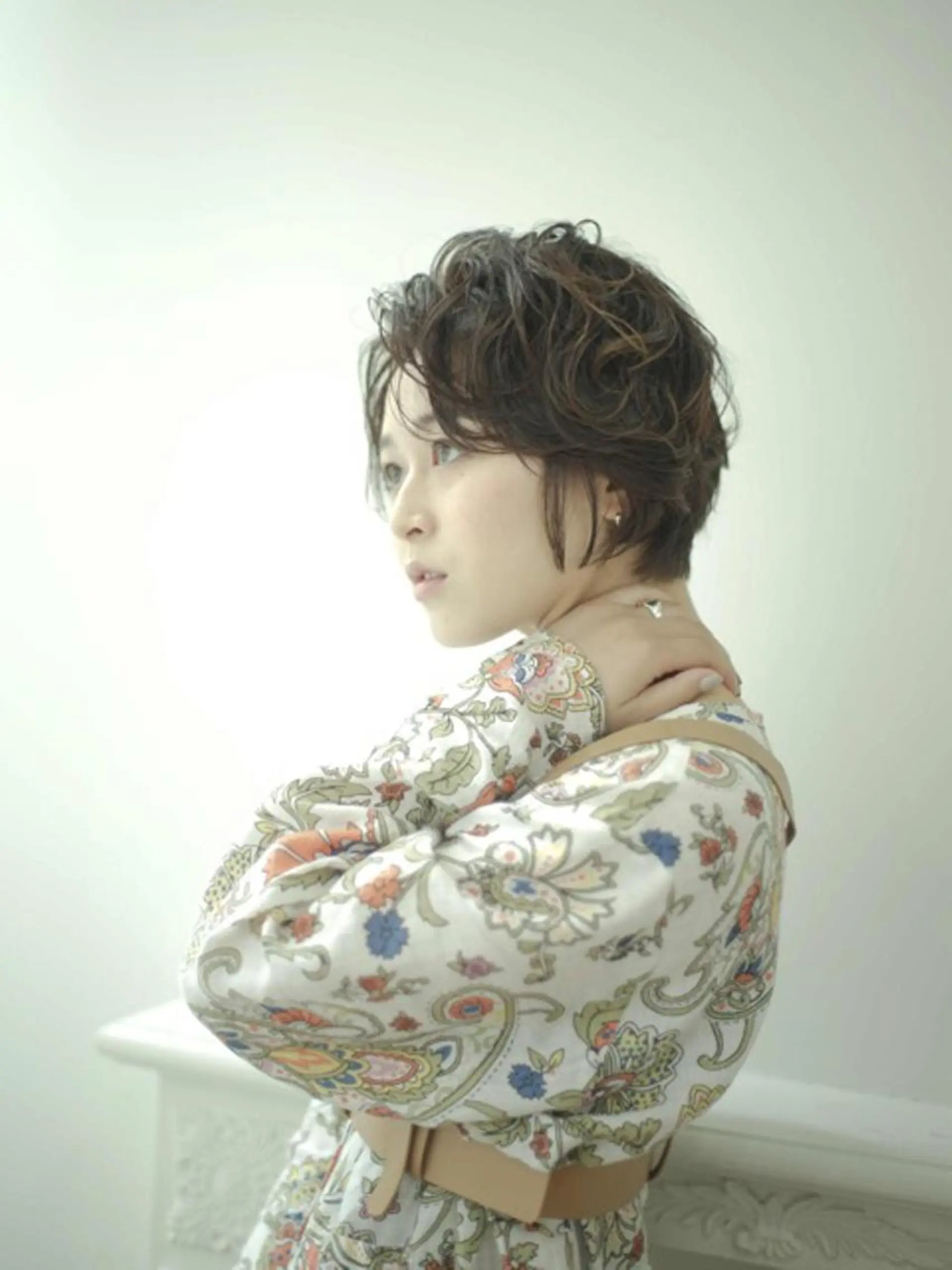 ショート 艶カラー/フェイス レイヤー/たむのヘアスタイル