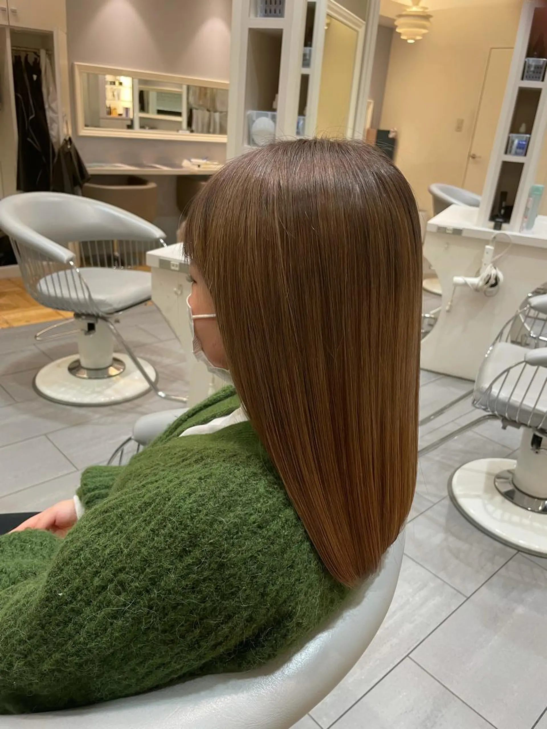 ロング カラー 韓国風レイヤーカット 松葉翔のヘアスタイル