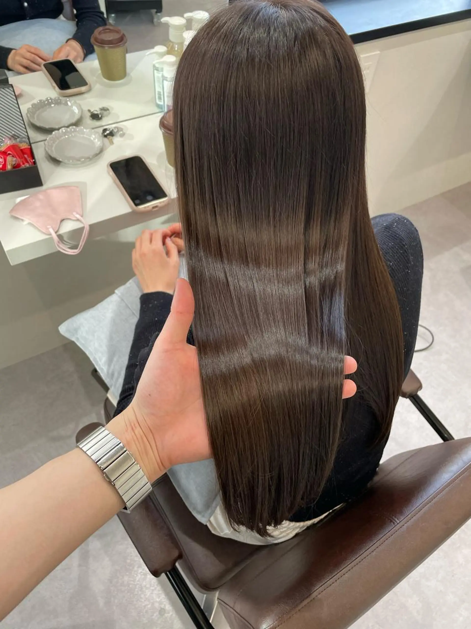 ロング 縮毛矯正 トリートメント 韓国風cut/ 縮毛矯正/正岡幹康のヘアスタイル