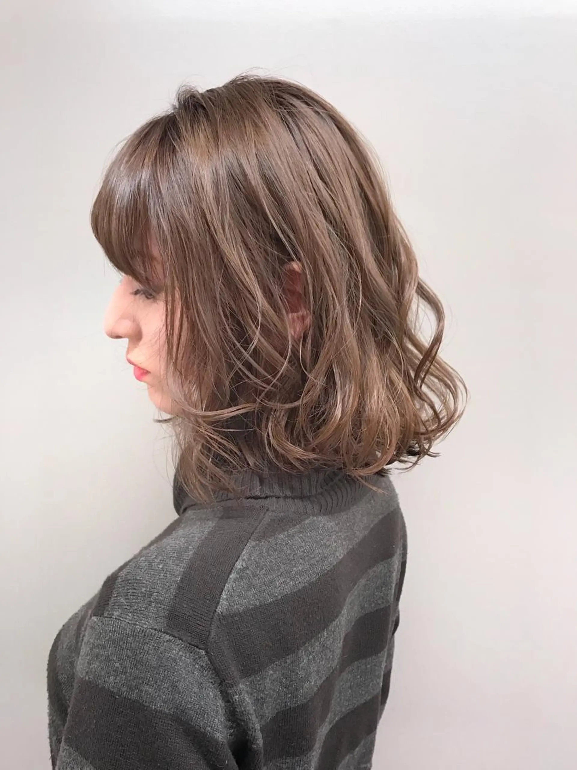 ミディアム カラー ヘアアレンジ 💖うる艶カラー💖 モデル募集💖のヘアスタイル