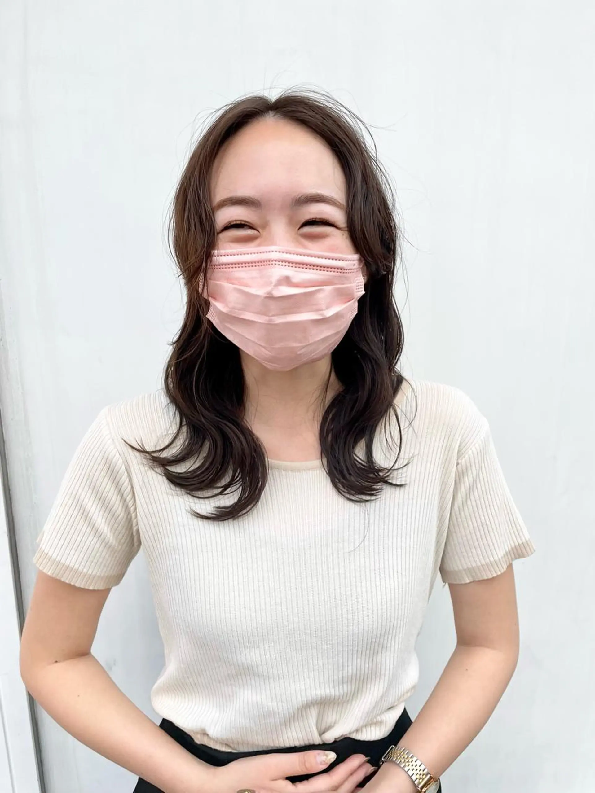 セミロング カラー ヘアカラー トリートメント 小関 仁晴のヘアスタイル