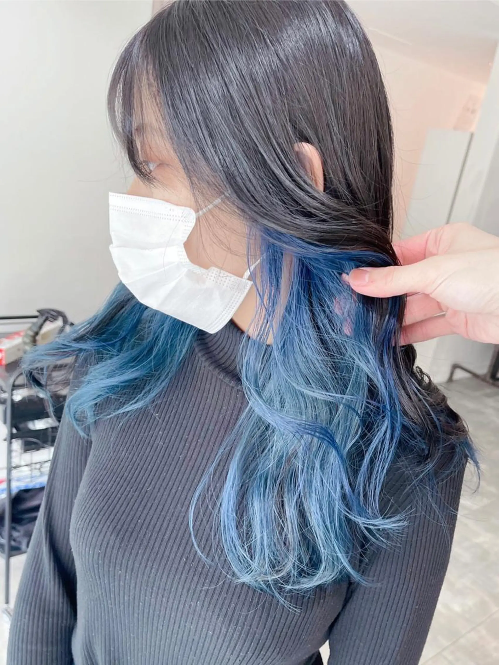 セミロング カット ヘアカラー トリートメント ｉｌｉ 大阪のヘアスタイル