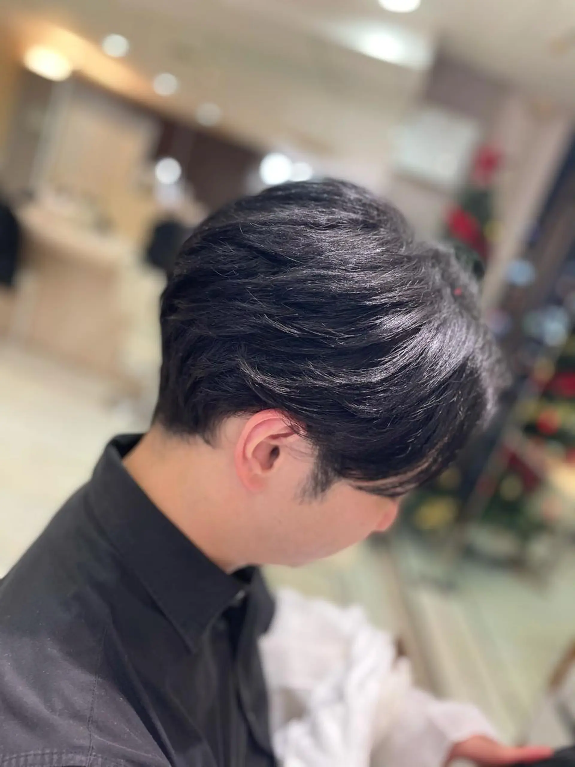 パーマ メンズ センターパート カット パーマ トリートメント チーフデザイナー 西川凌史のヘアスタイル