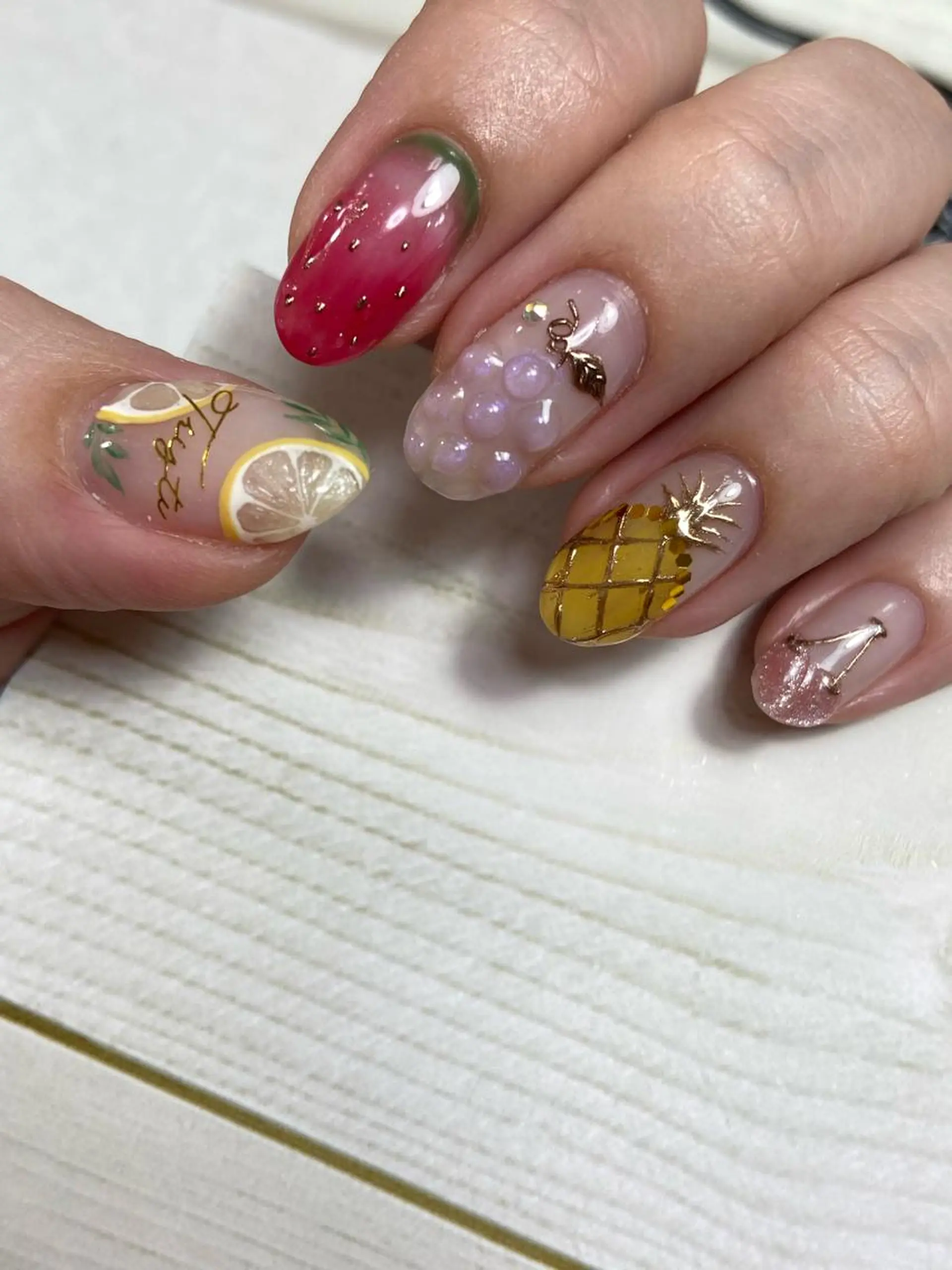 ネイル ハンドネイル ﾈｲﾙｻﾛﾝ Bellefleurのネイルデザイン