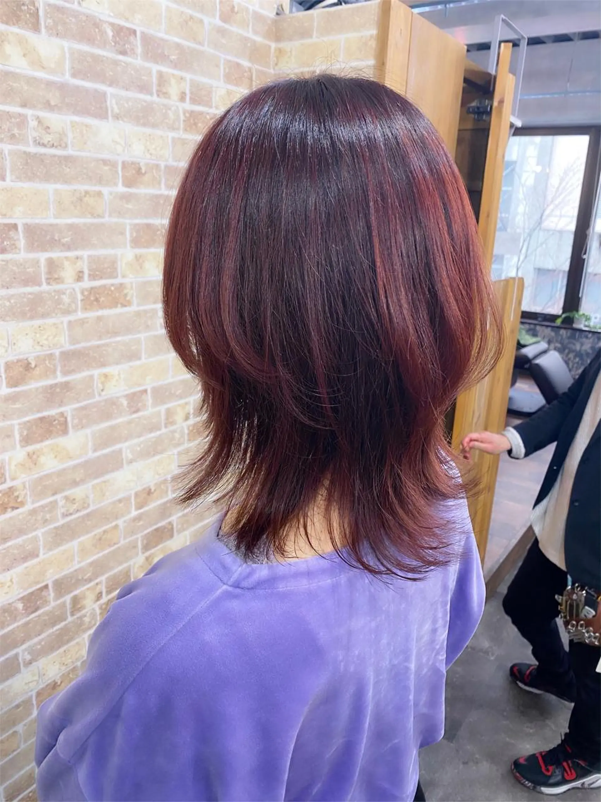 ミディアム ヘアカラー トリートメント 美髪ヘア 🤍erikaのヘアスタイル