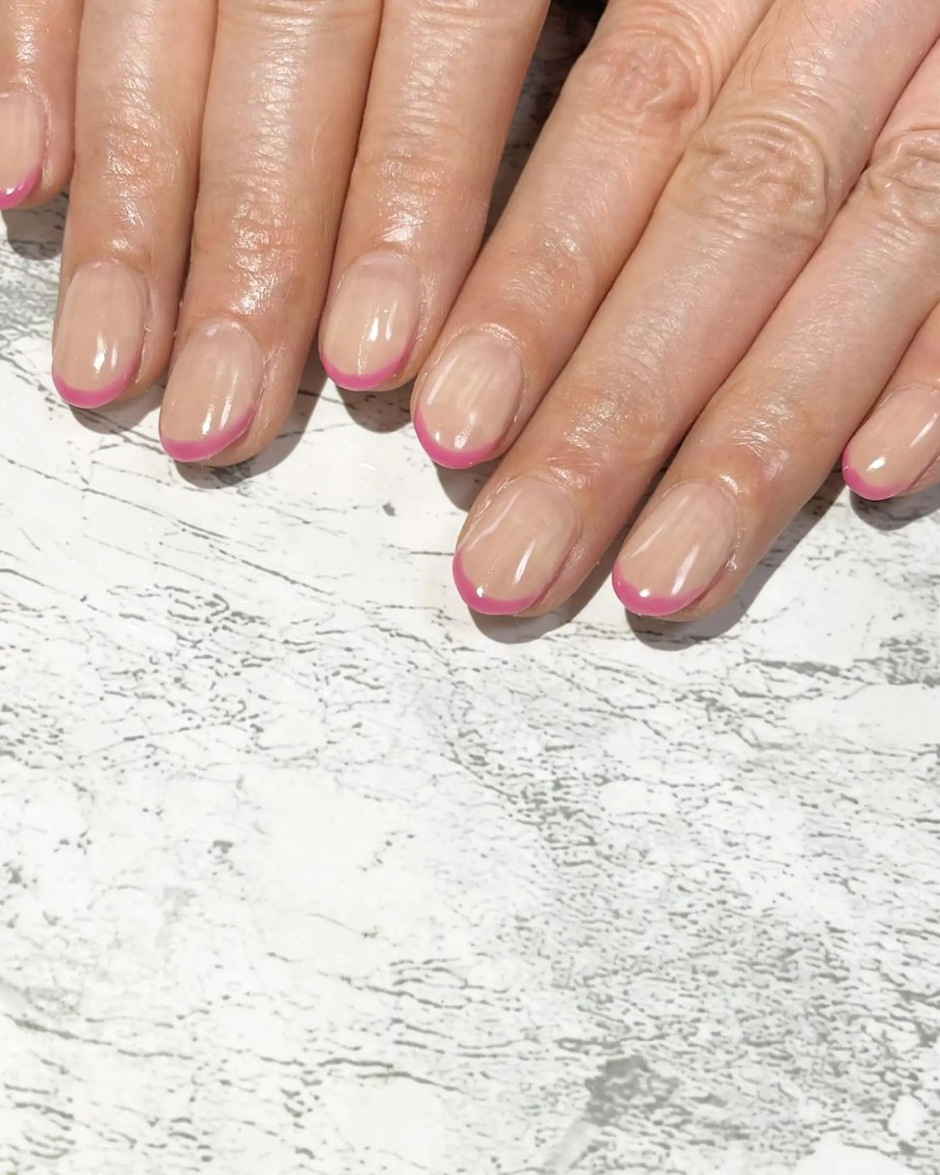 ネイル フットネイル フレンチネイル ニュアンスネイル シンプルネイル 春ネイル ネイル フフラ所属・nail fufla ♡yamane♡のネイルデザイン