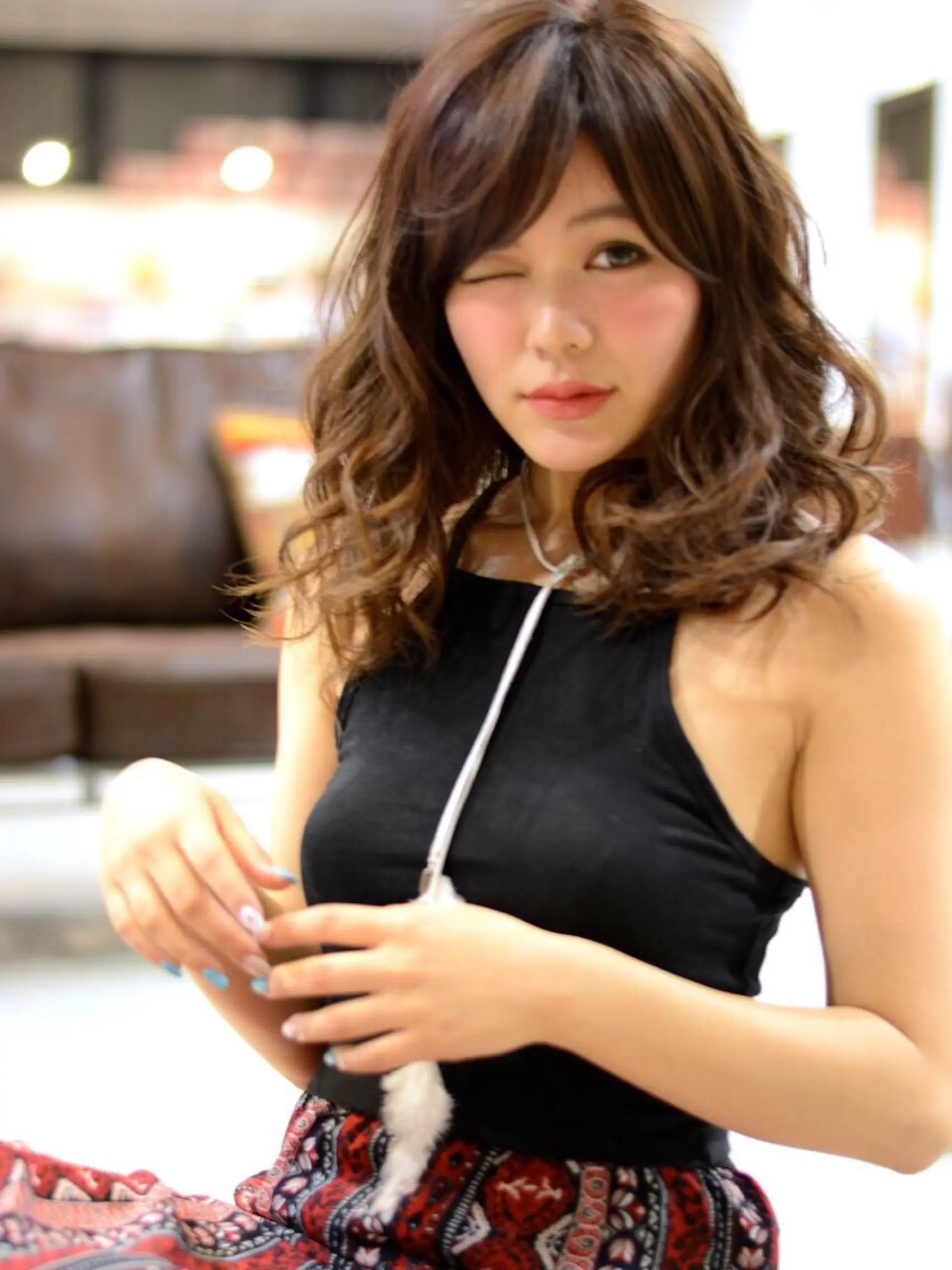 セミロング カラー パーマ ⭐️ハイクオリティ カラー杉本雄志⭐️のヘアスタイル