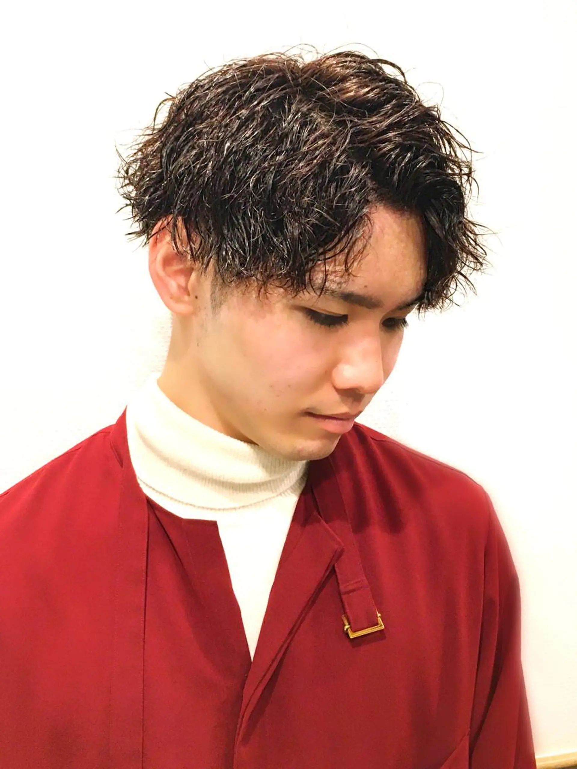 ミディアム ゼロスバーバーショップ所属・予約1000件超 ✨メンズパーマのヘアスタイル