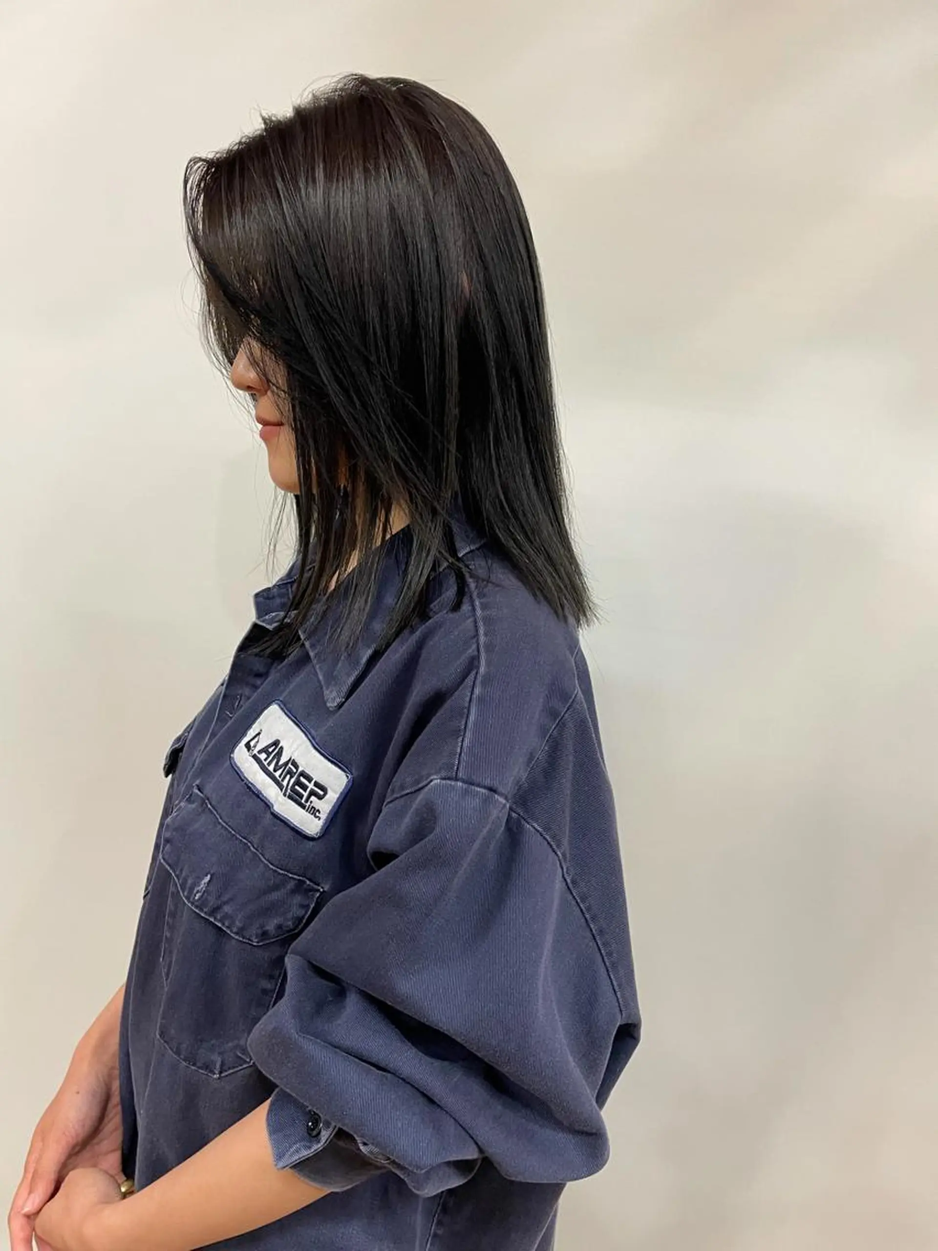 ミディアム 田中 碧のヘアスタイル