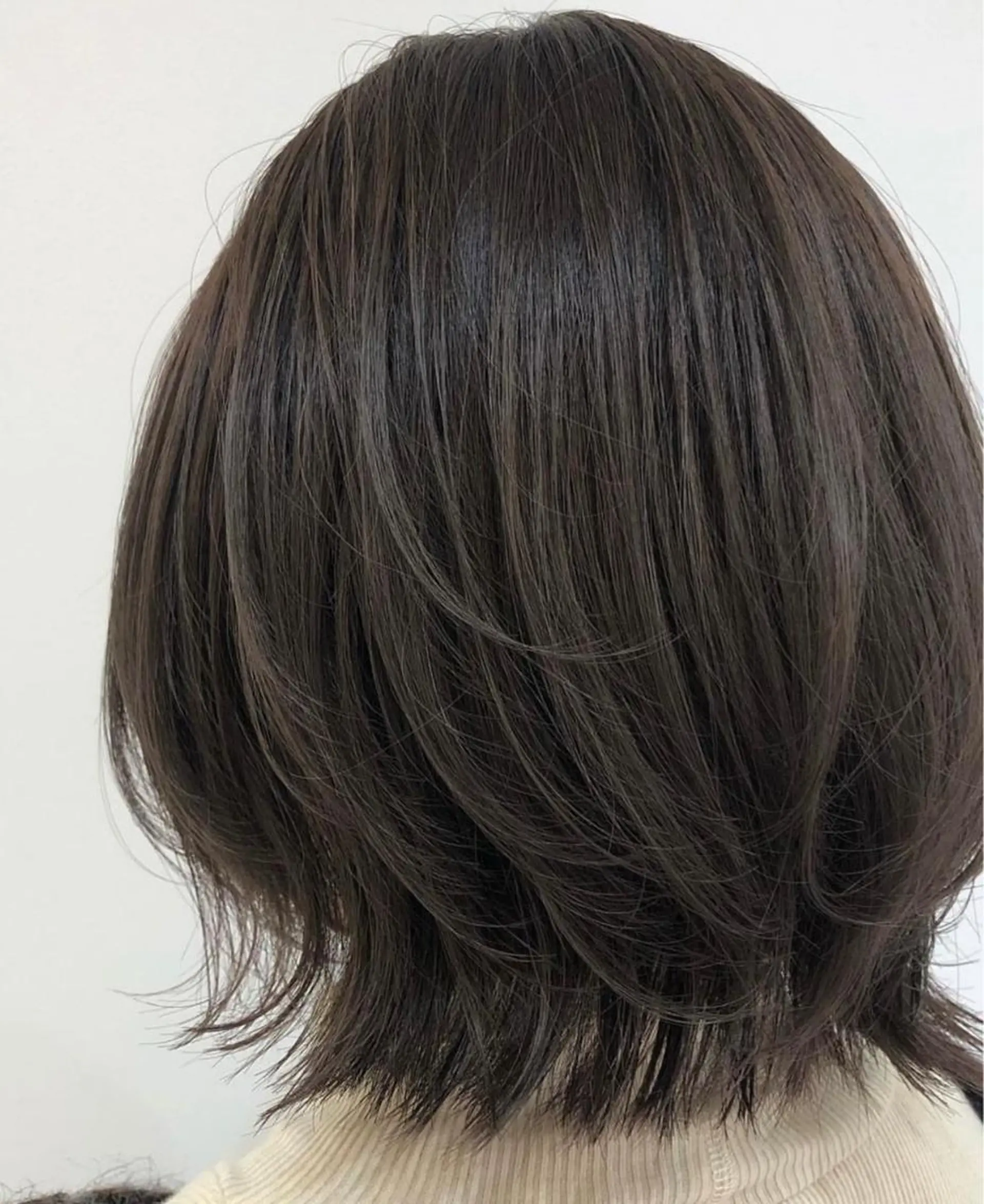 ミディアム ハイライト カット 艶カラー/レイヤー Mio🌸のヘアスタイル