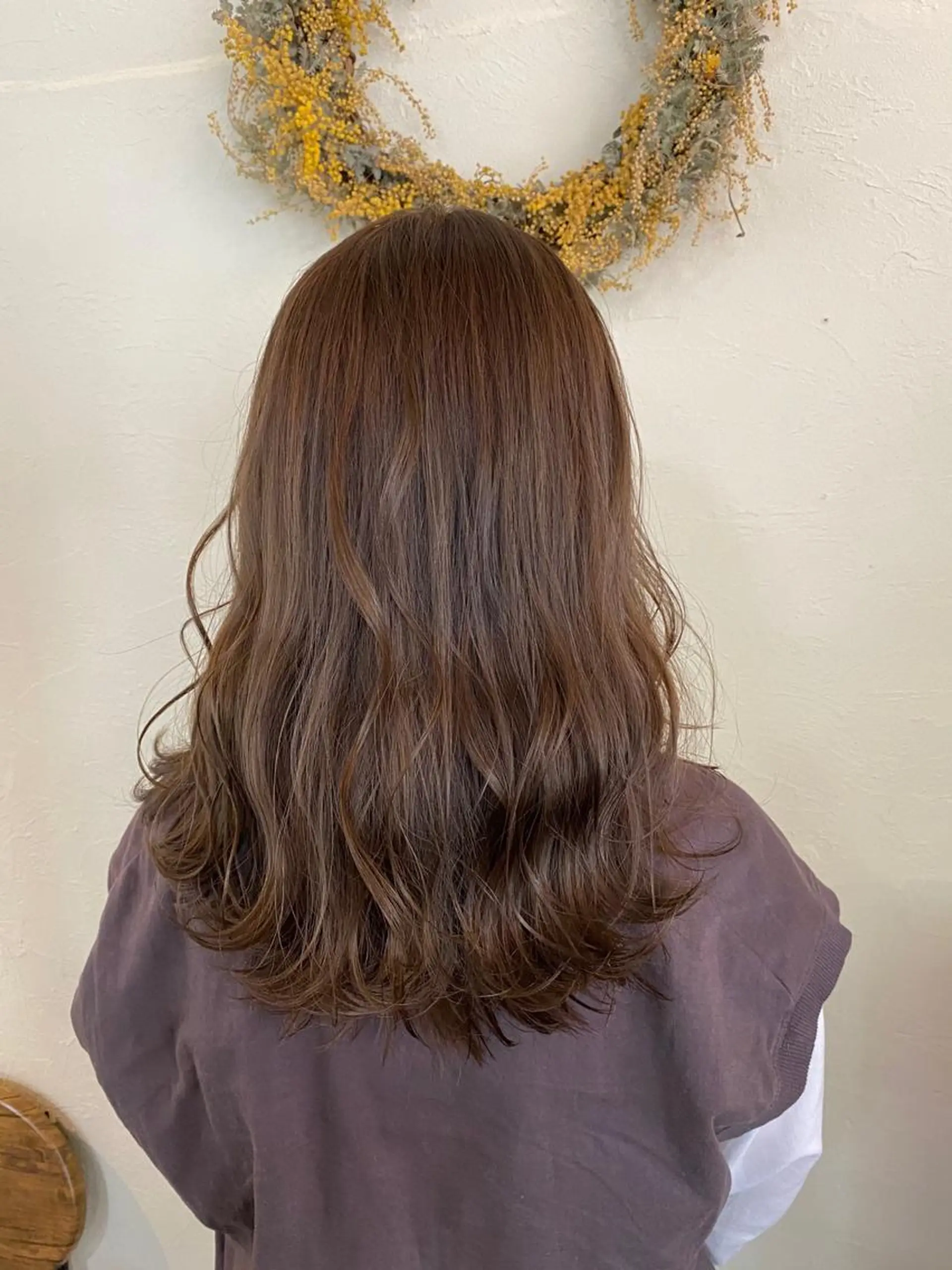 セミロング カラー ブラウンカラー カット ヘアカラー トリートメント ENIF ヤマグチアツコのヘアスタイル