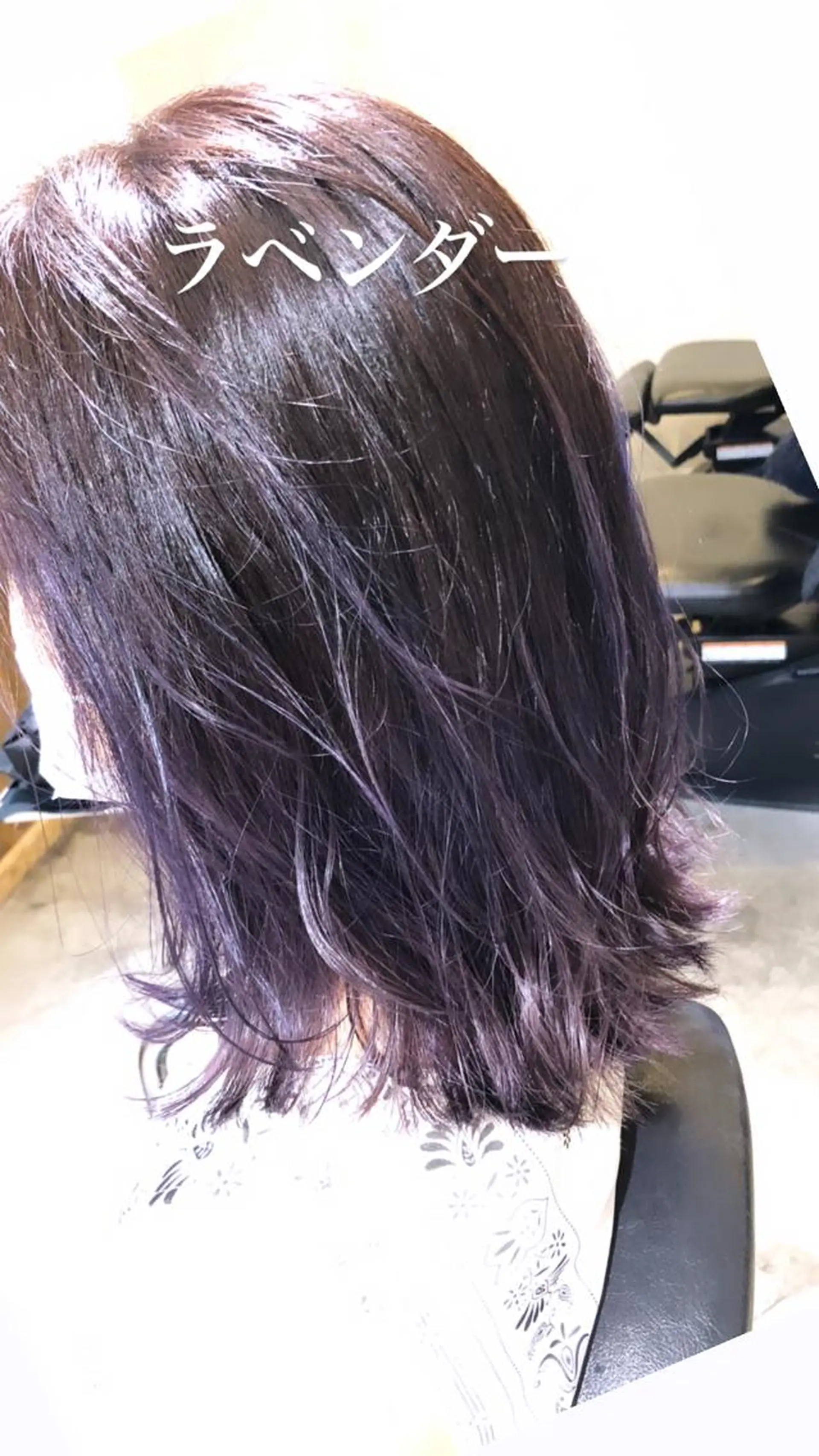 ミディアム カラー ブルーカラー ラベンダーカラー 舘野 太嘉宏のヘアスタイル