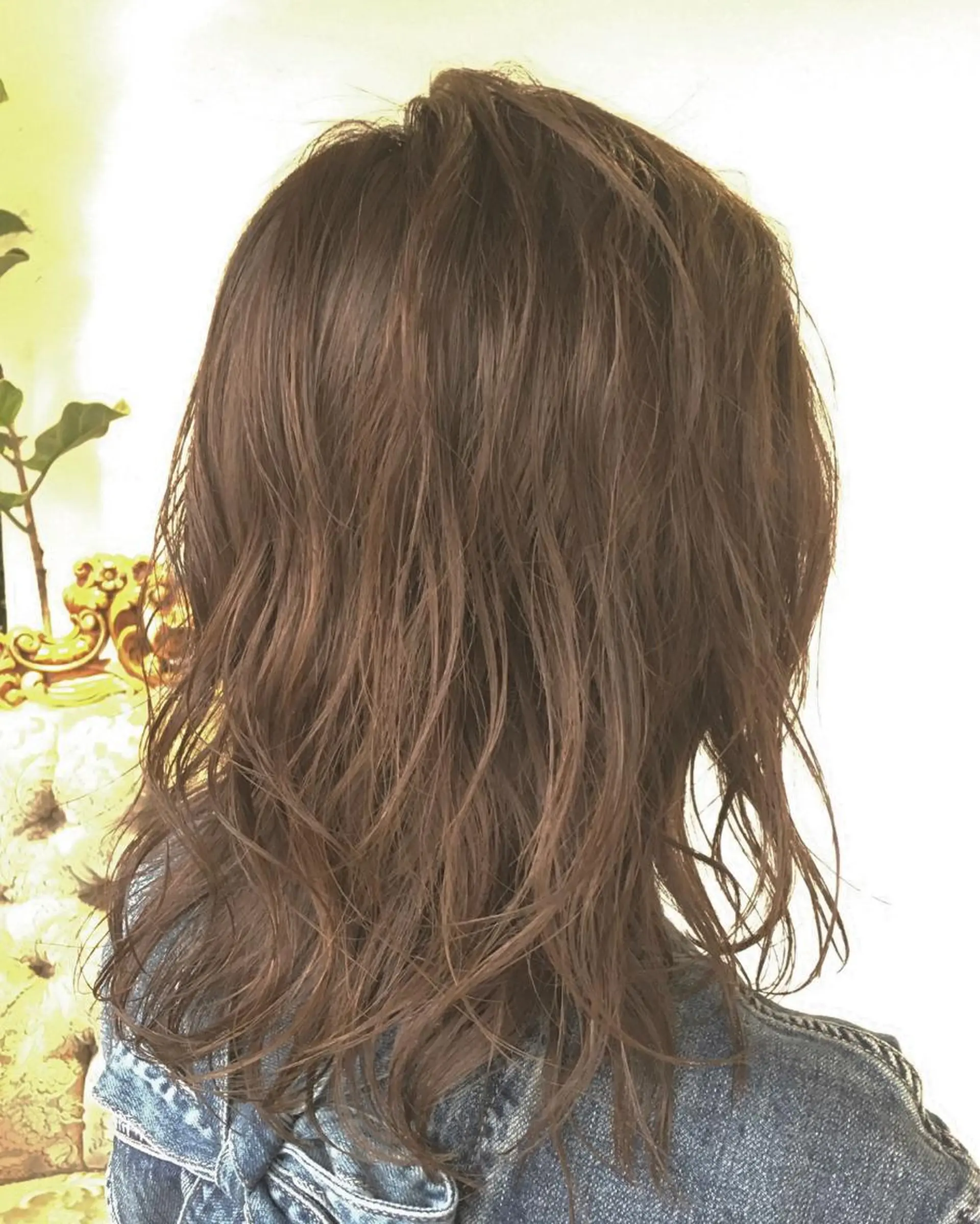 セミロング カラー パーマ ヘアアレンジ ベージュカラー ブラウンカラー エグチ アキラのヘアスタイル