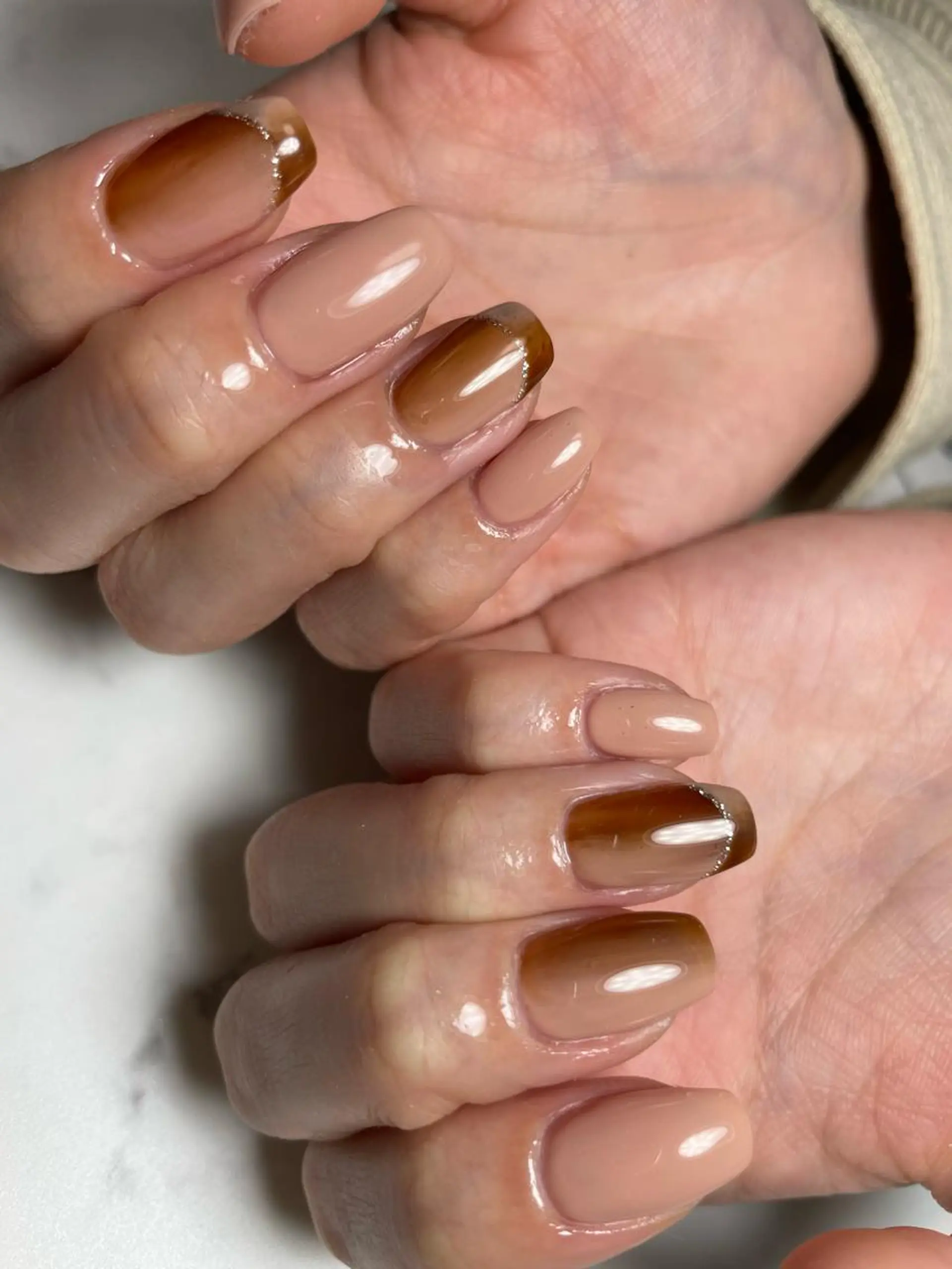 ネイル フレンチネイル オンブレフレンチ private salon NIKOのネイルデザイン