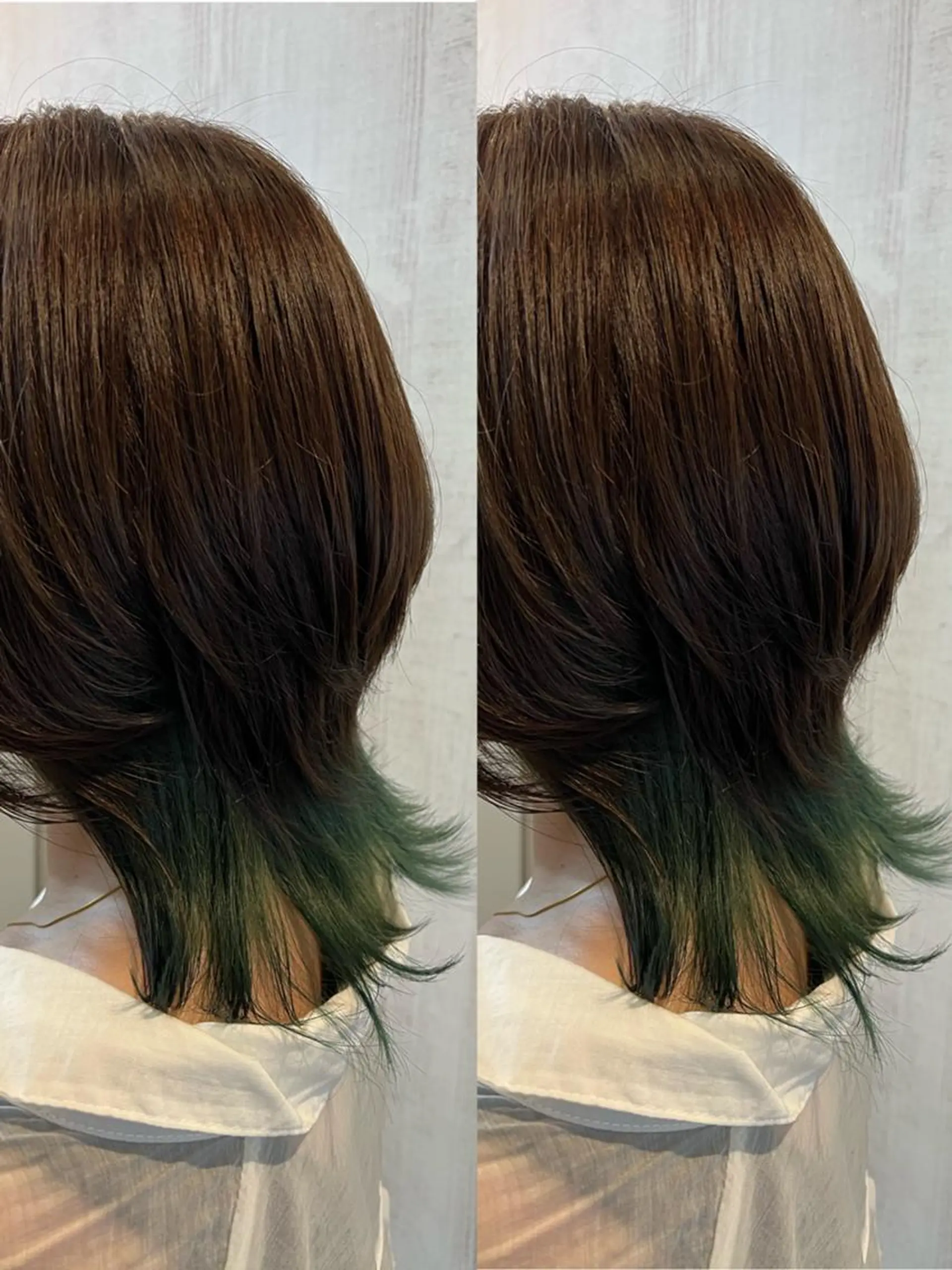 ミディアム カラー カット ヘアカラー トリートメント TELA HAIRのヘアスタイル