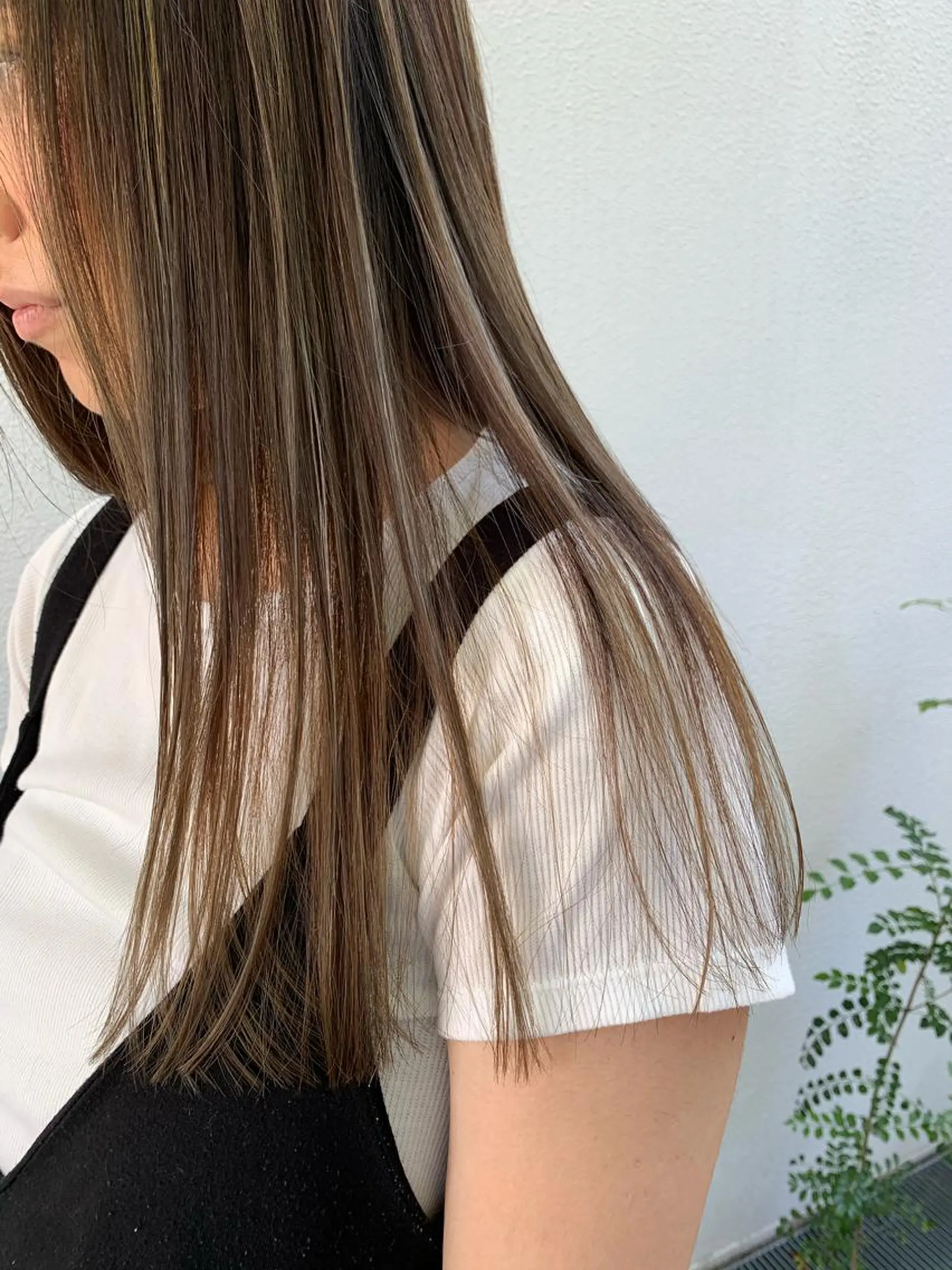 ロング カラー 中山 響希のヘアスタイル