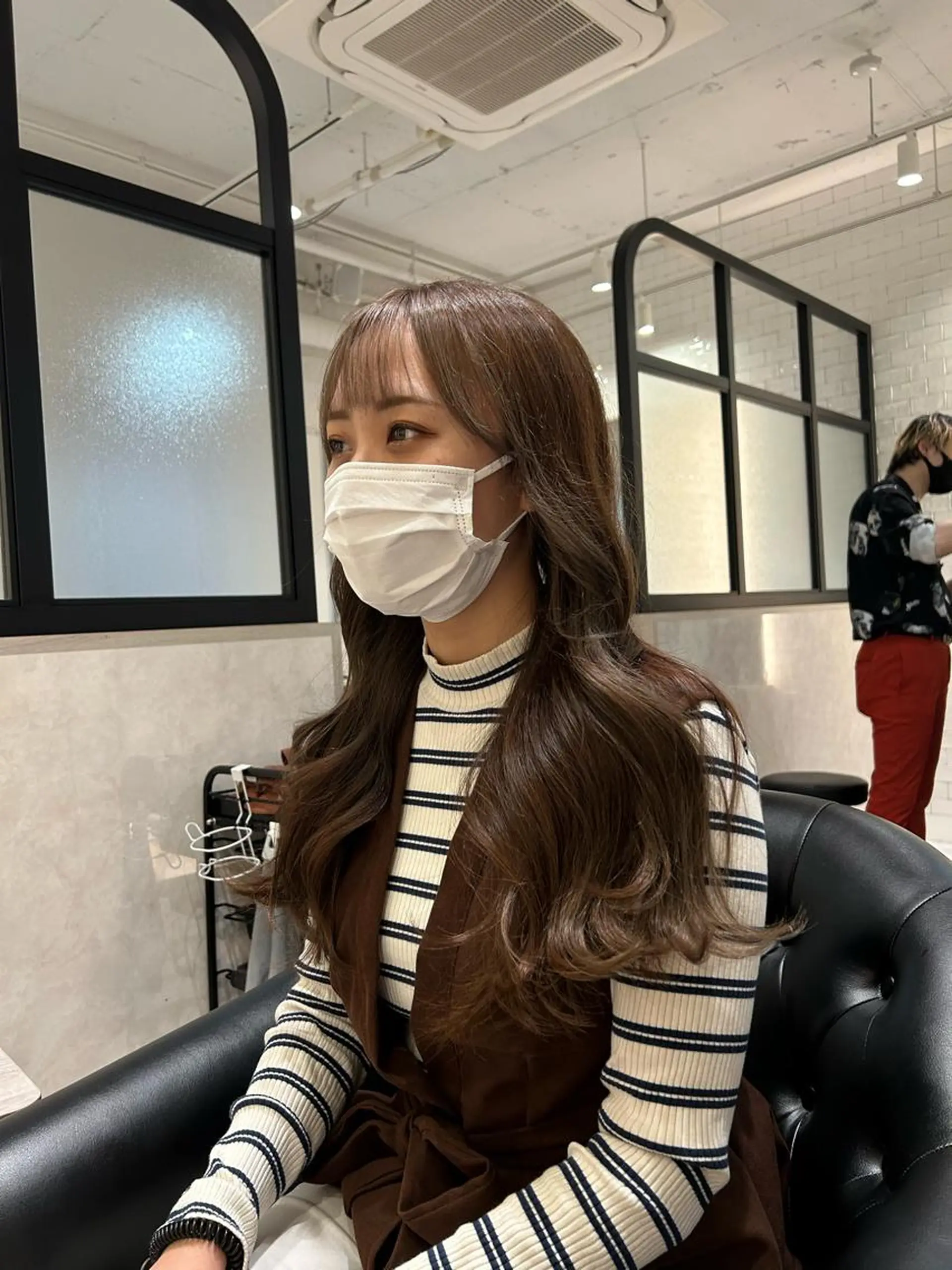 ロング カラー カット ヘアカラー トリートメント &chaLme   心斎橋所属・emi/髪質改善/ 韓国風/艶カラーのヘアスタイル