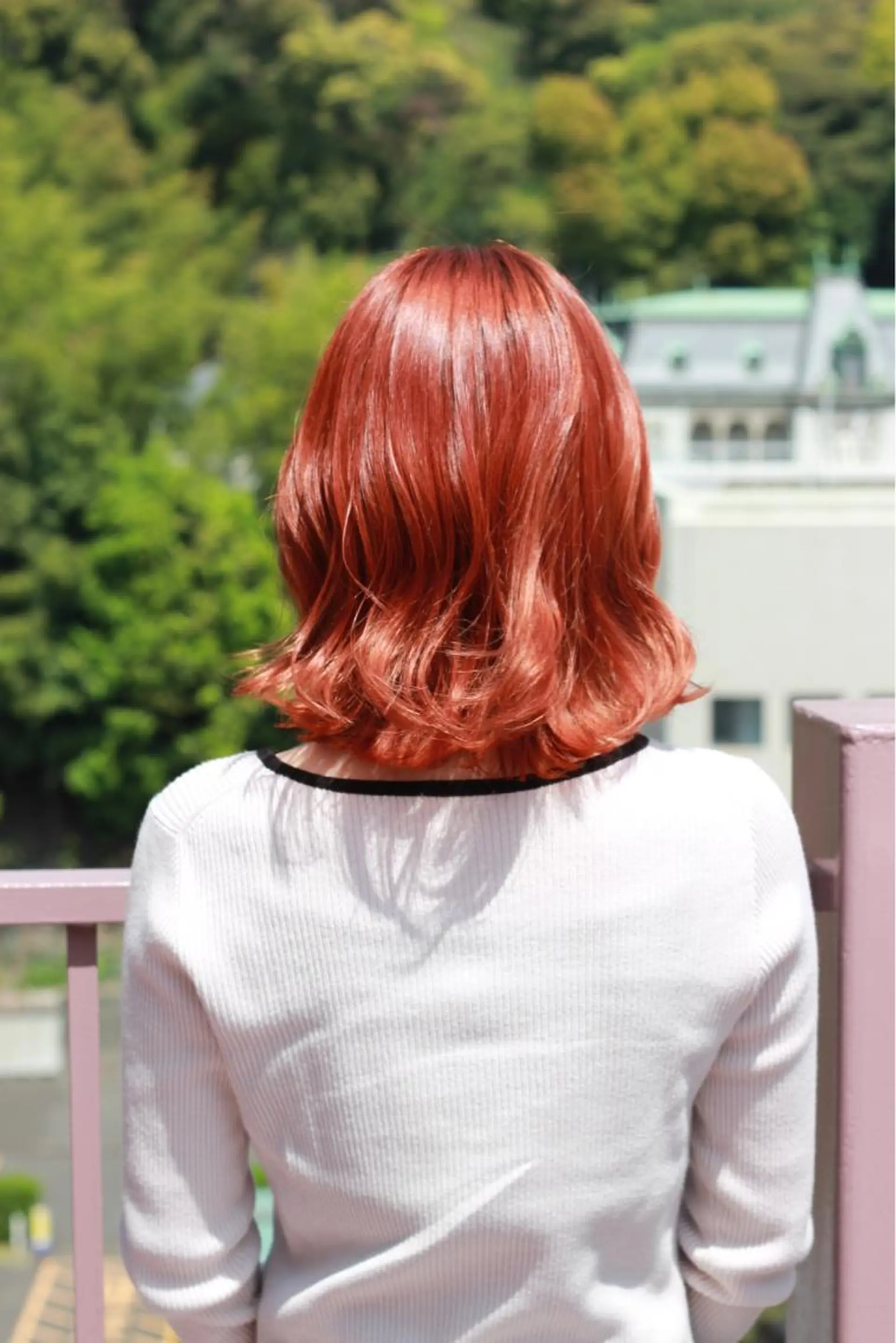 ミディアム カラー オレンジ ヘアカラー Viage （ビアージュ）のヘアスタイル