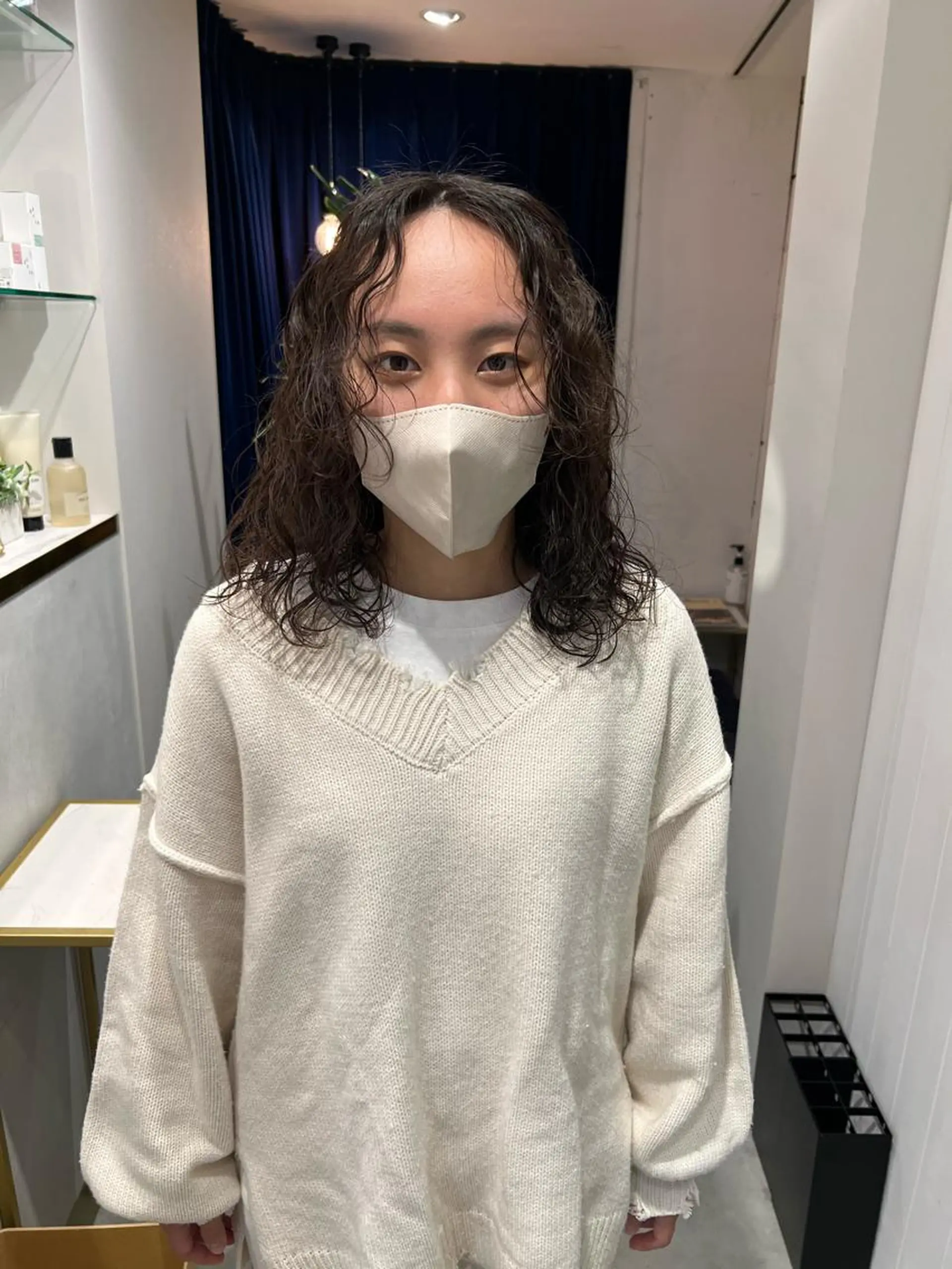 セミロング 縮毛矯正 カット 上原 みちるのヘアスタイル