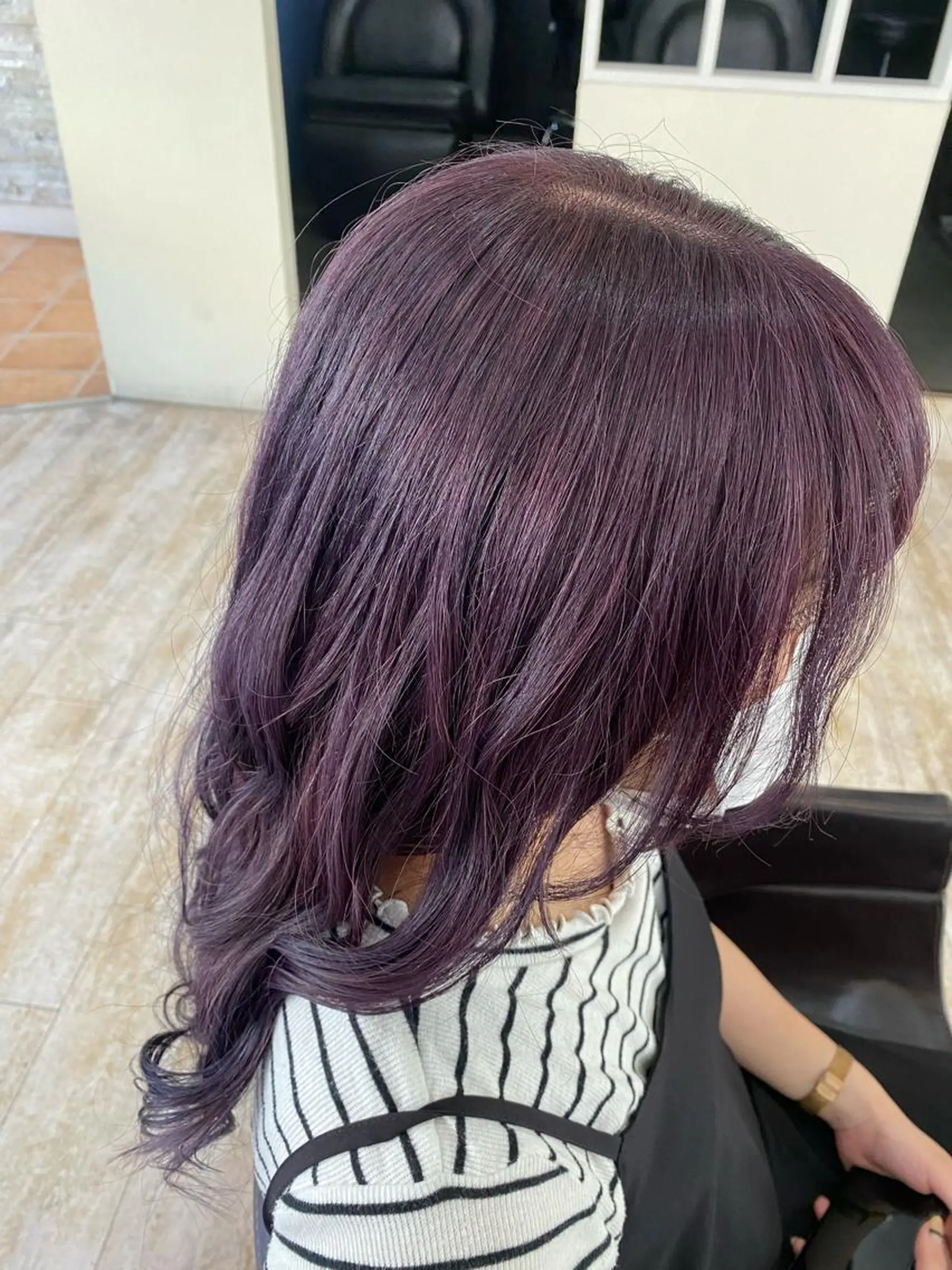 ロング カラー ヘアカラー トリートメント Cuore 清尾 浩昭のヘアスタイル