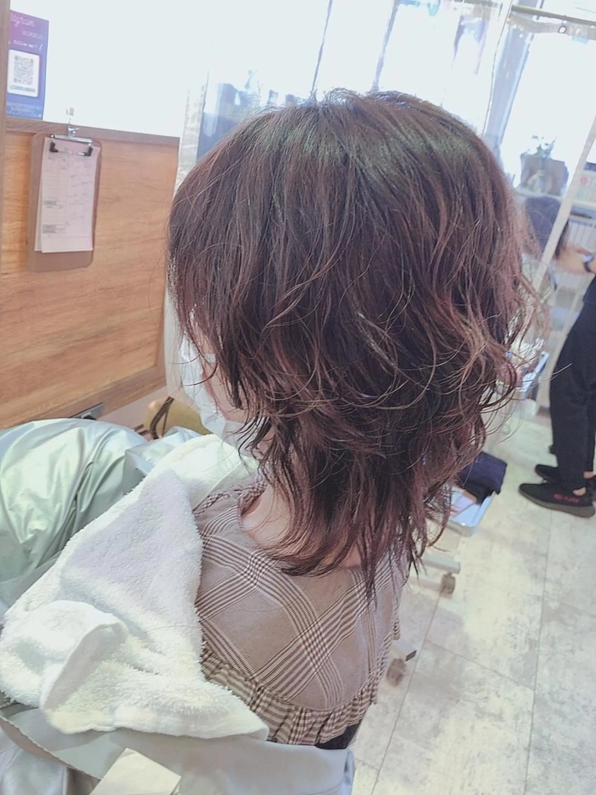 ミディアム パーマ ミディアムパーマ ウルフカット 💐宮坂 歩💐のヘアスタイル