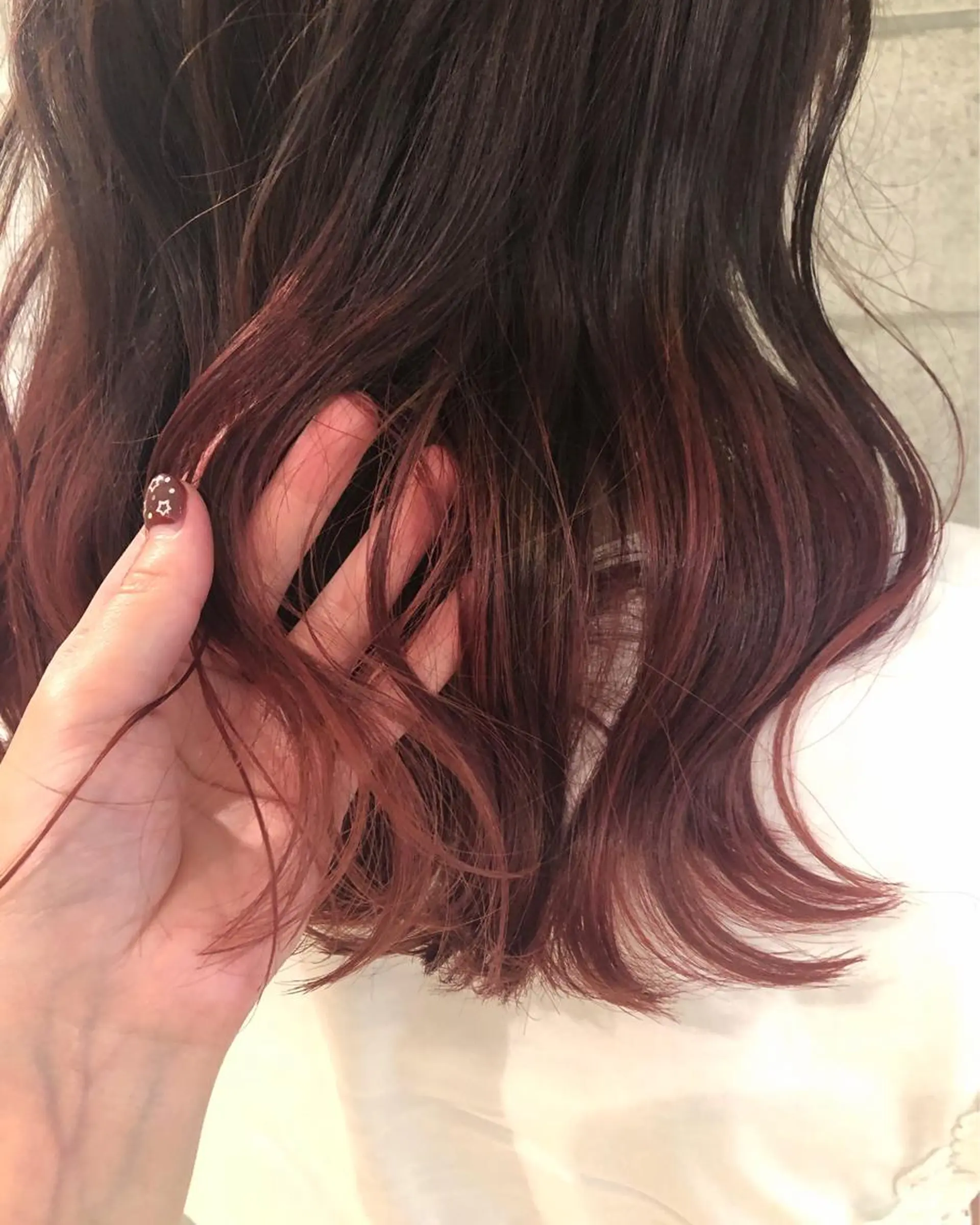 ミディアム カラー ブリーチ カット ヘアカラー トリートメント ボブ/ミニボブ/ 立河今日子のヘアスタイル