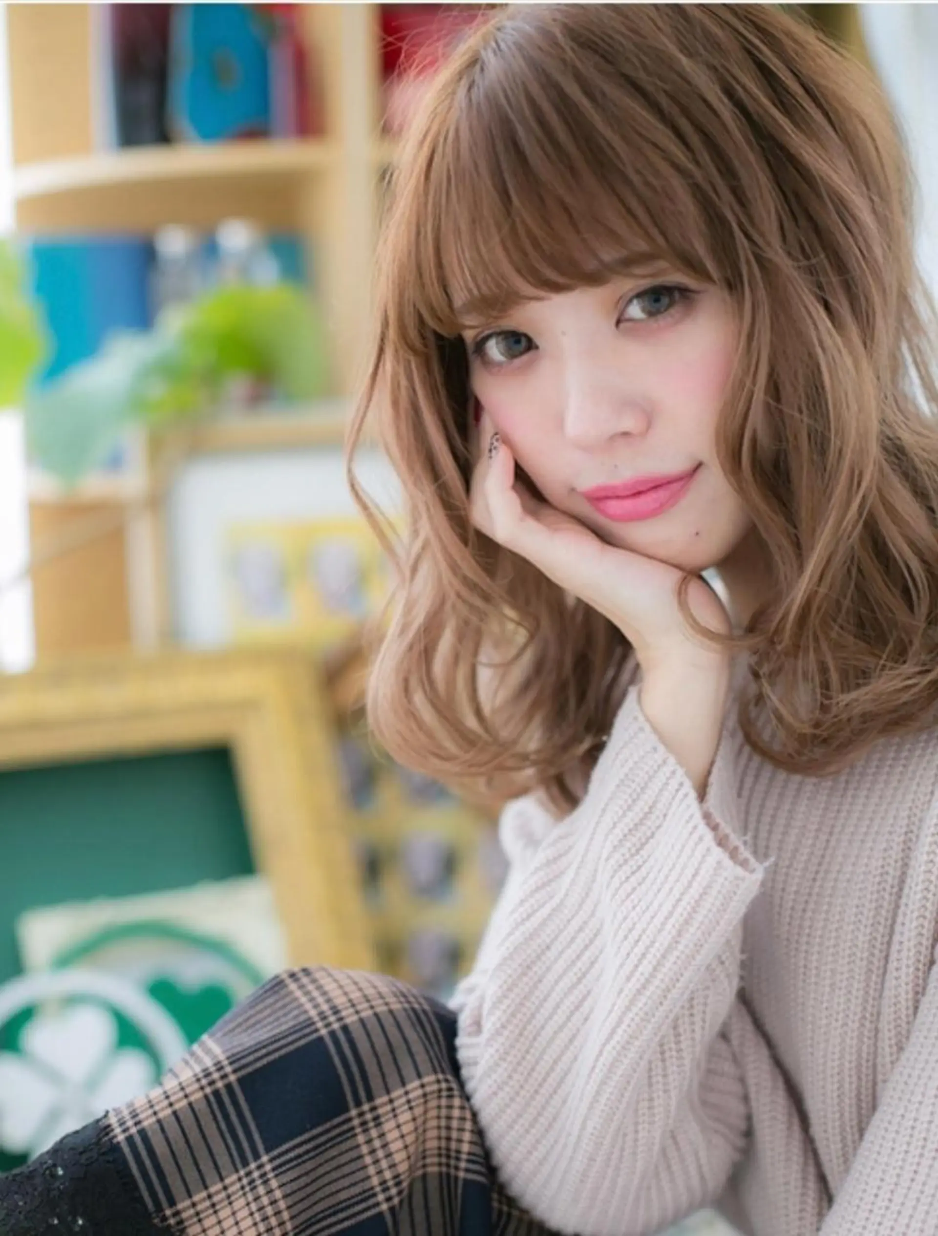 ミディアム カラー パーマ cover hair bliss 川口東口SOGO店所属・後悔はさせません 🔥💪千原一輝のヘアスタイル