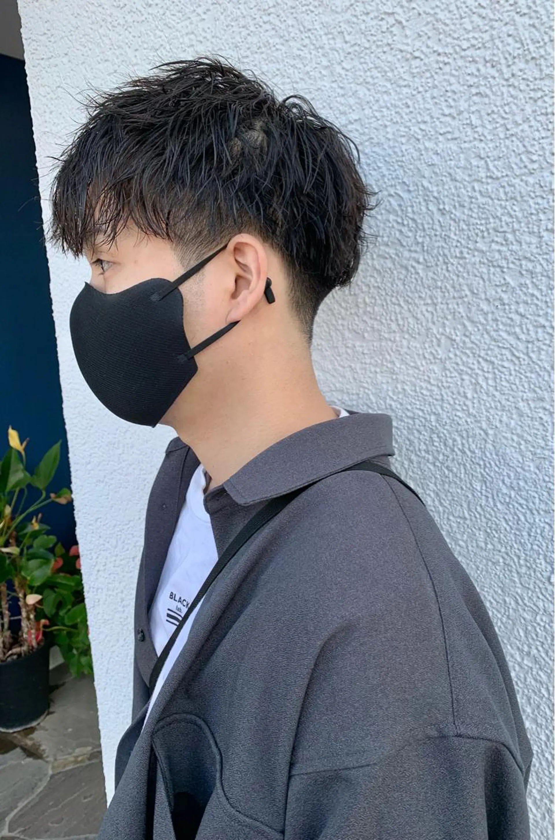 ショート パーマ メンズ マッシュ メンズパーマ メンズツイストパーマ ツイストスパイラルパーマ 刈り上げ men’s salon NOA solte. 【メンズサロン ノアソルテ】所属・メンズパーマ職人 加藤 弘貴のヘアスタイル