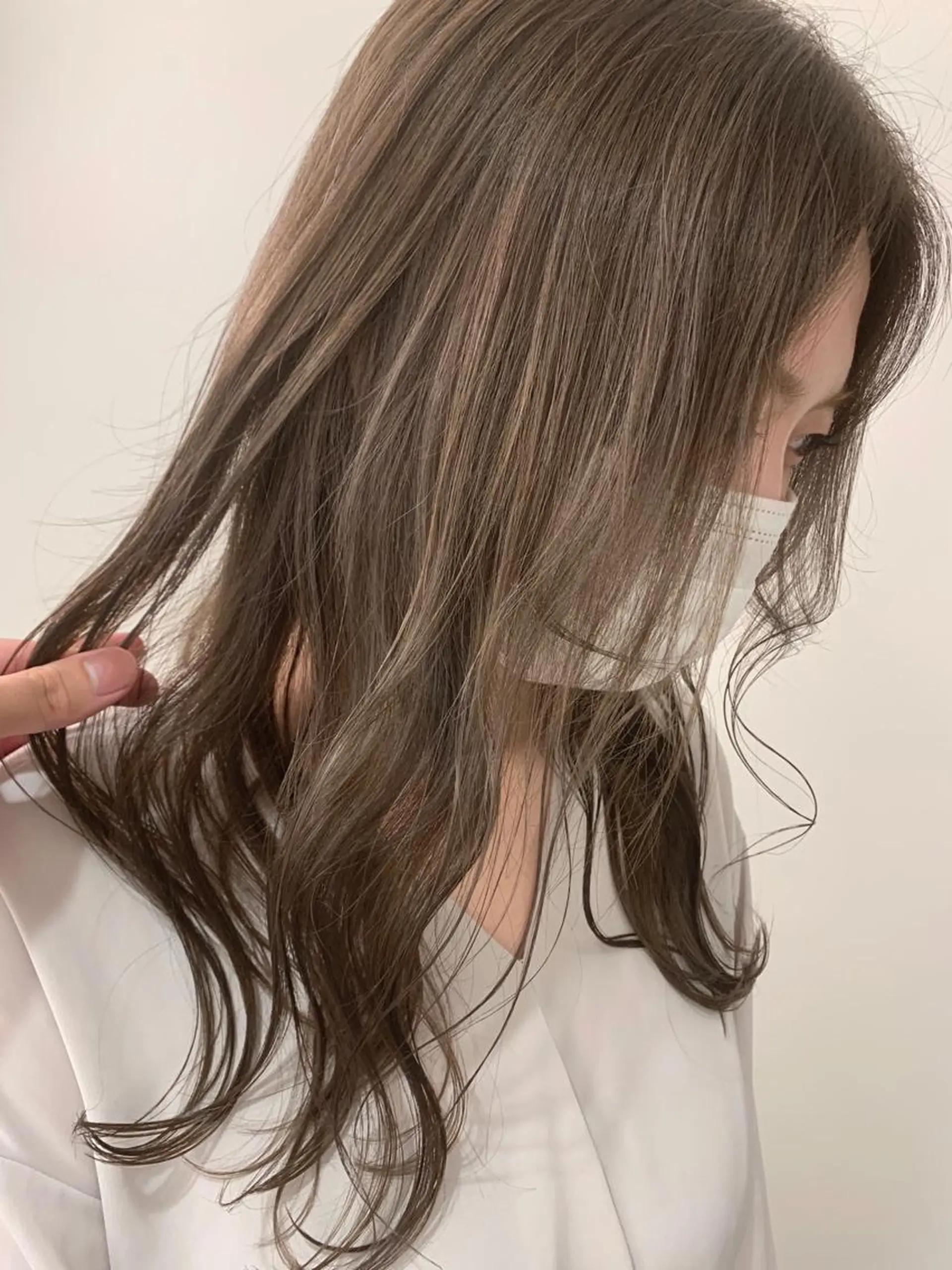 ロング カラー ヘアカラー トリートメント 髪質改善will hairdesignのヘアスタイル