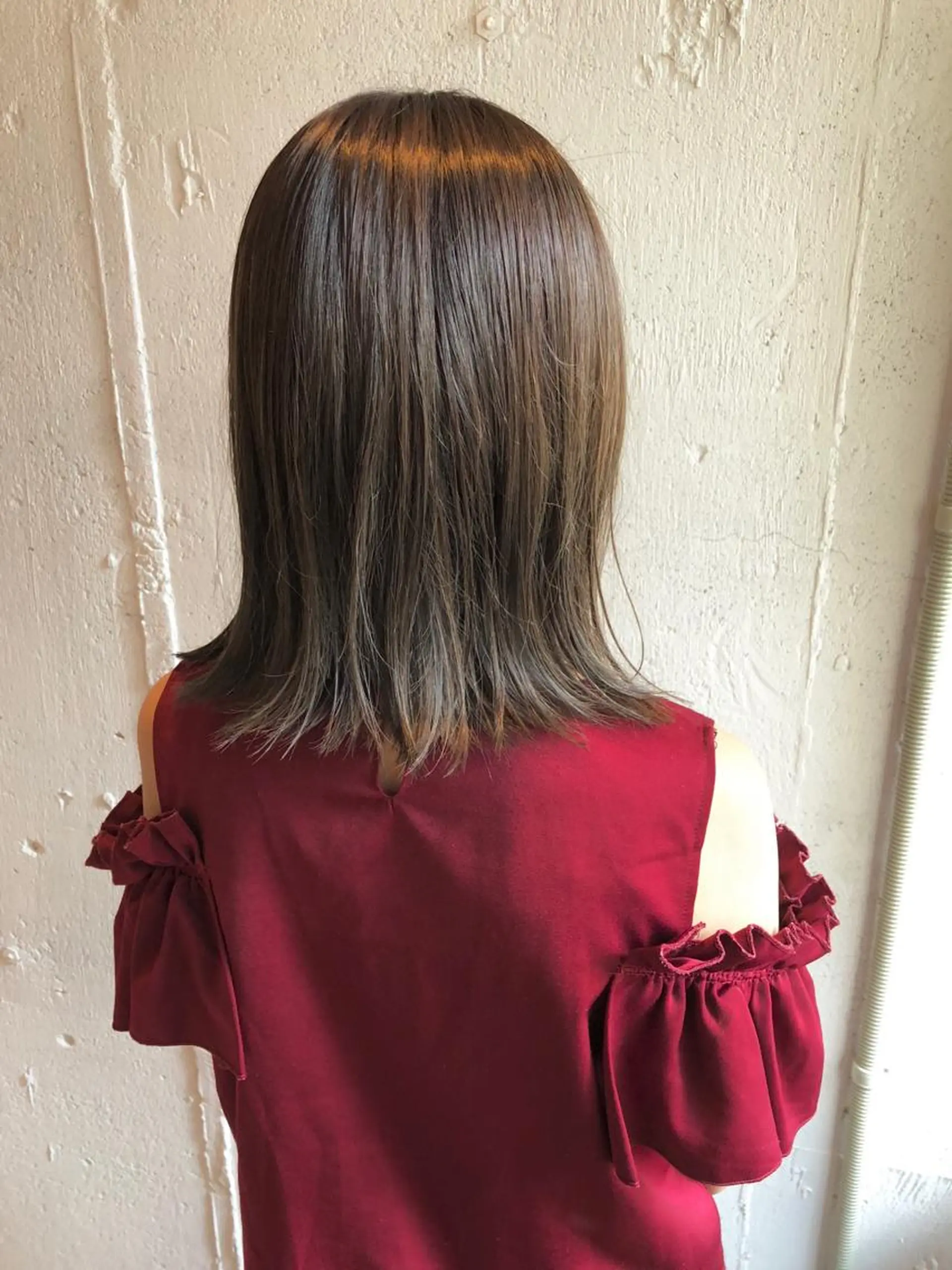 ミディアム フジサキ ケンのヘアスタイル