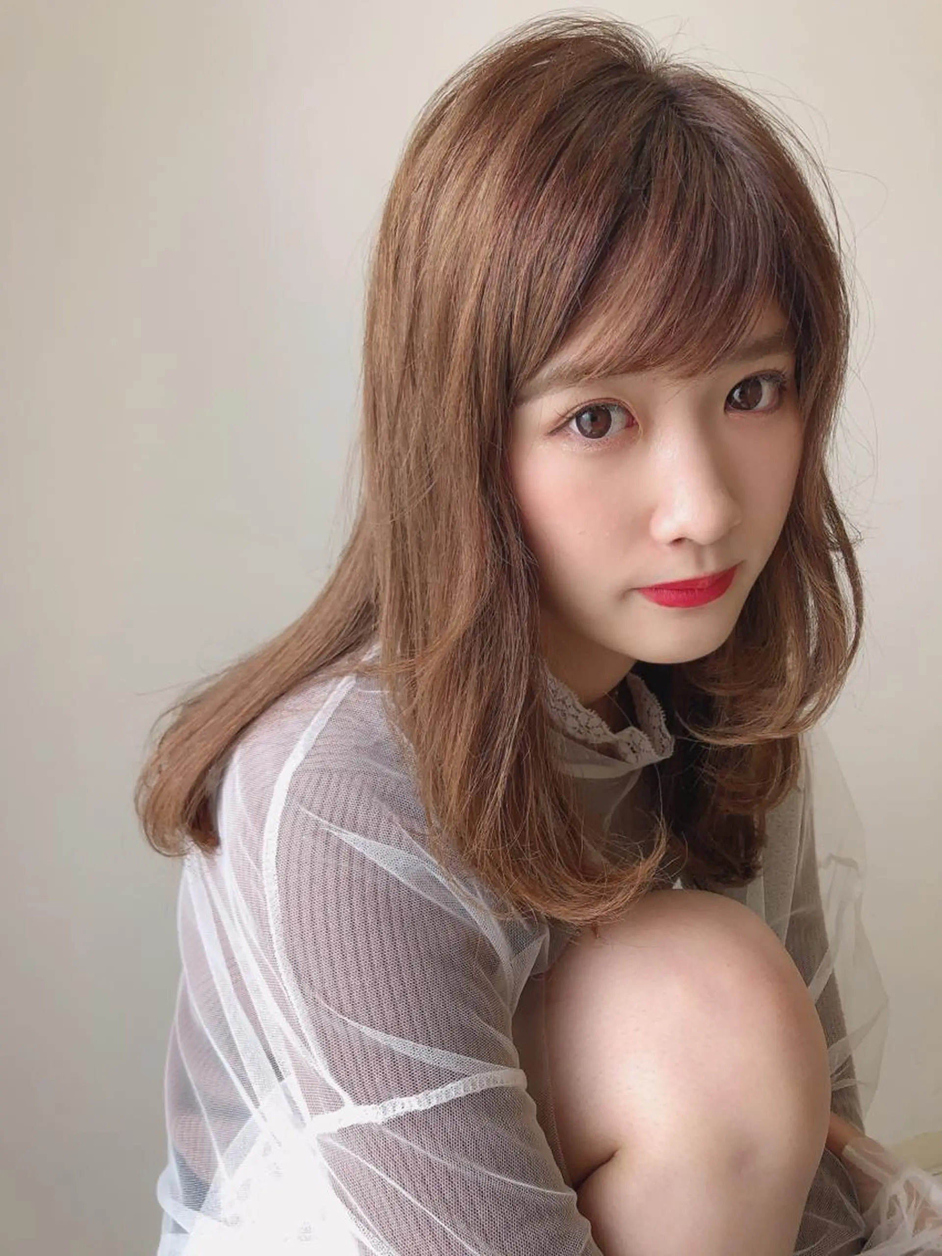 ロング カラー 店長/mao/ 前髪/顔周りカットのヘアスタイル