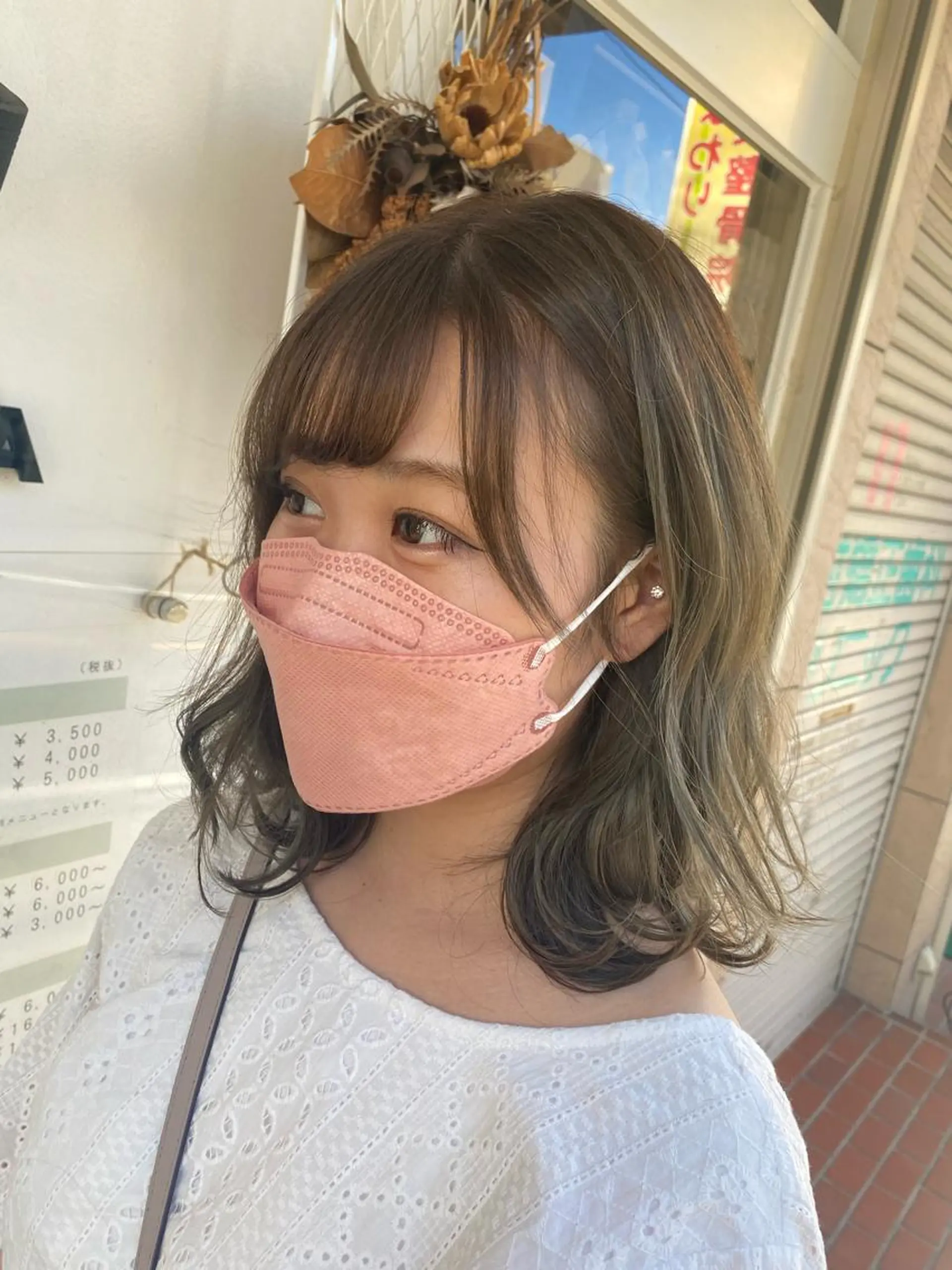 ミディアム カラー ヘアカラー 透明感カラー/韓国 ヘア🩶yuri🩵のヘアスタイル