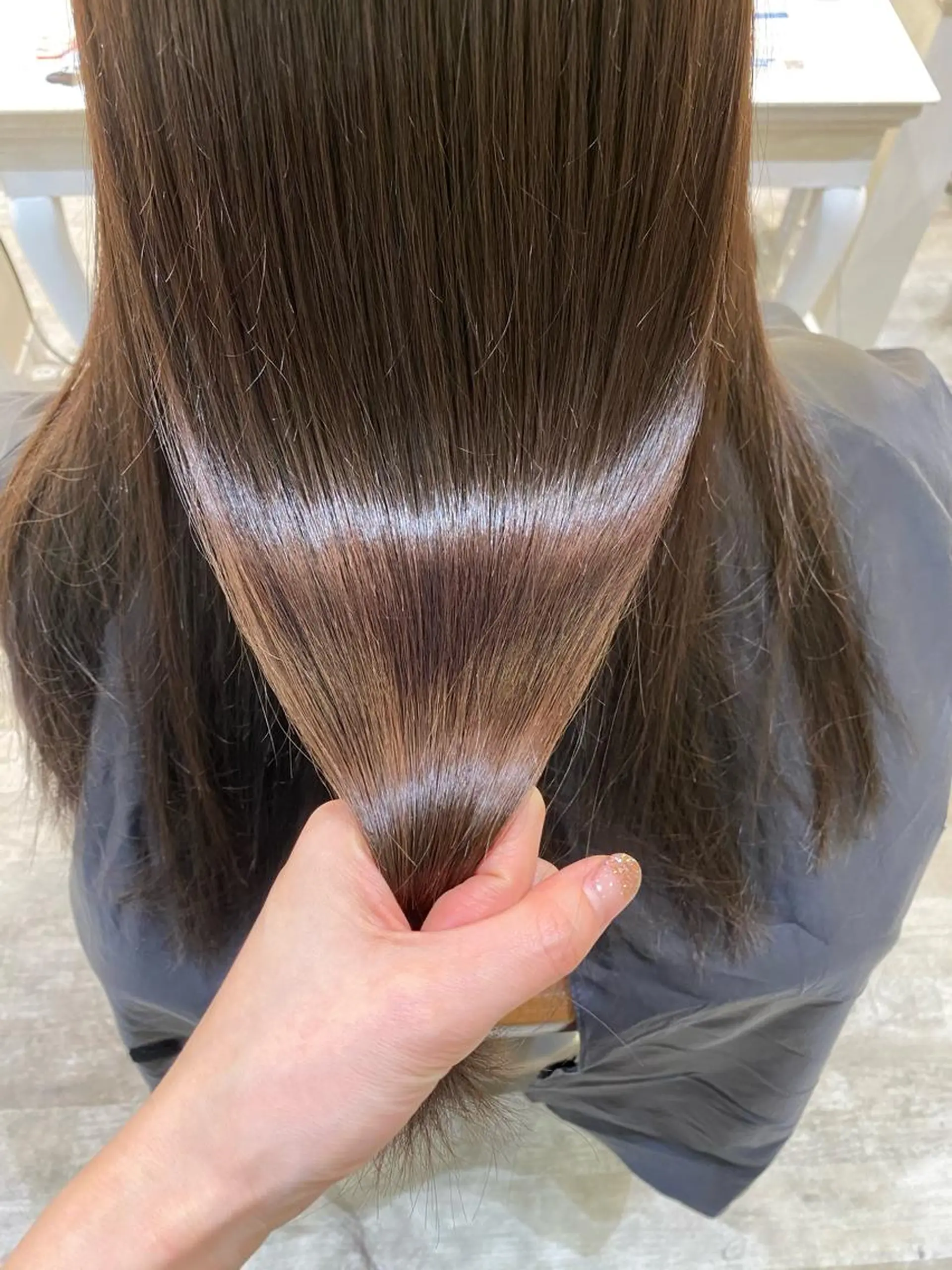 ミディアム 横浜🍒ルーツカラー エクステ／RIEのヘアスタイル